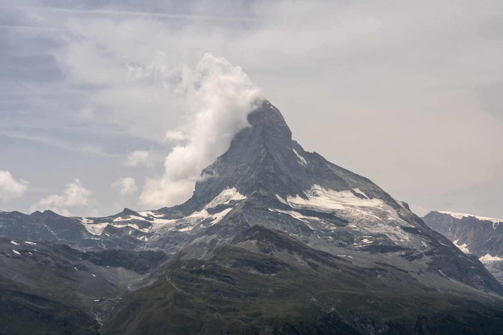The Matterhorn rising above the clouds