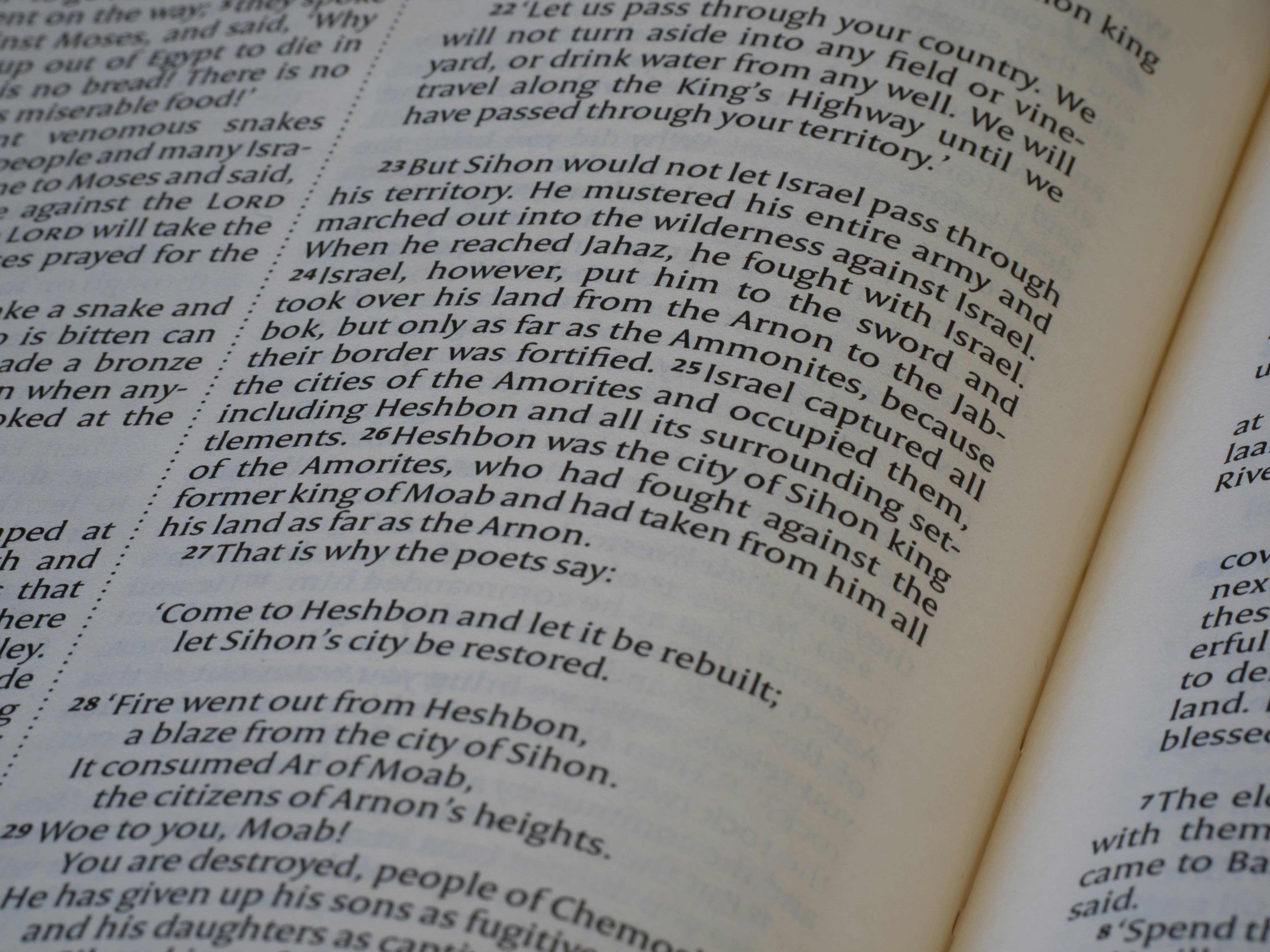 Open book displaying a page of printed text.