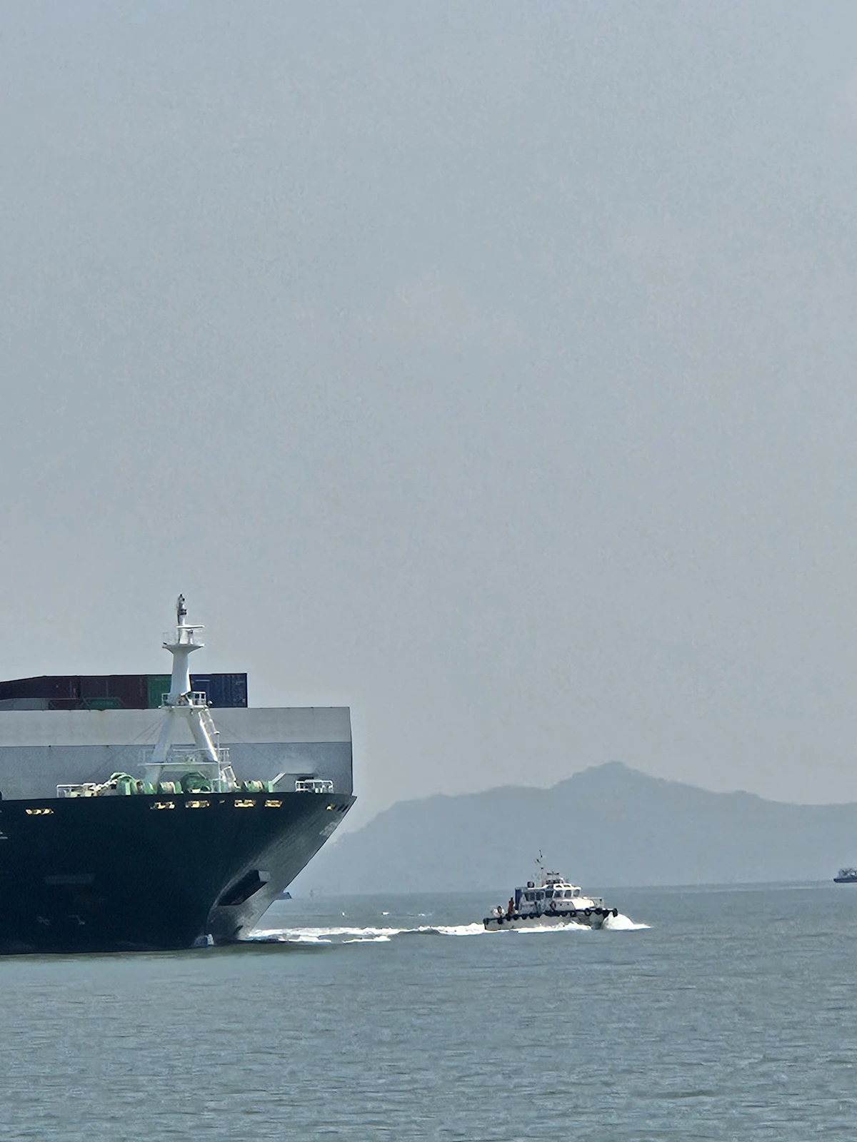 A large container ship at sea (representative image)