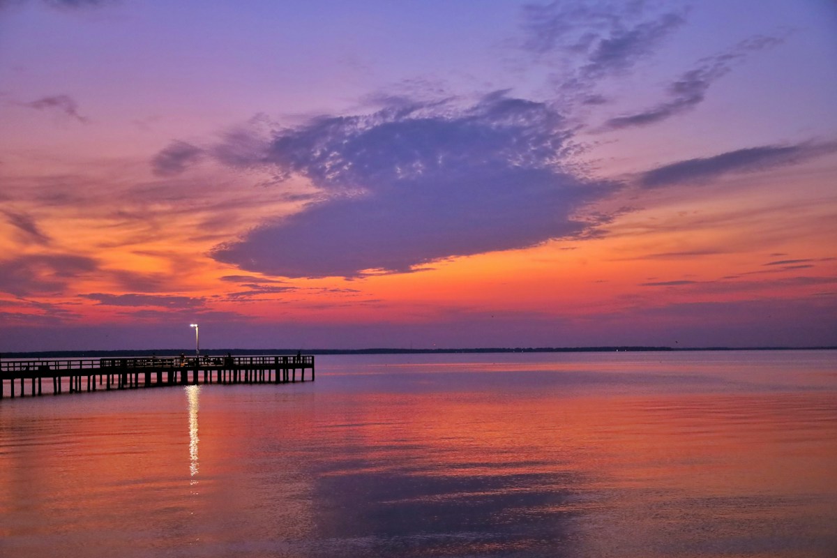 Wooden pier at Virginia Beach, VA