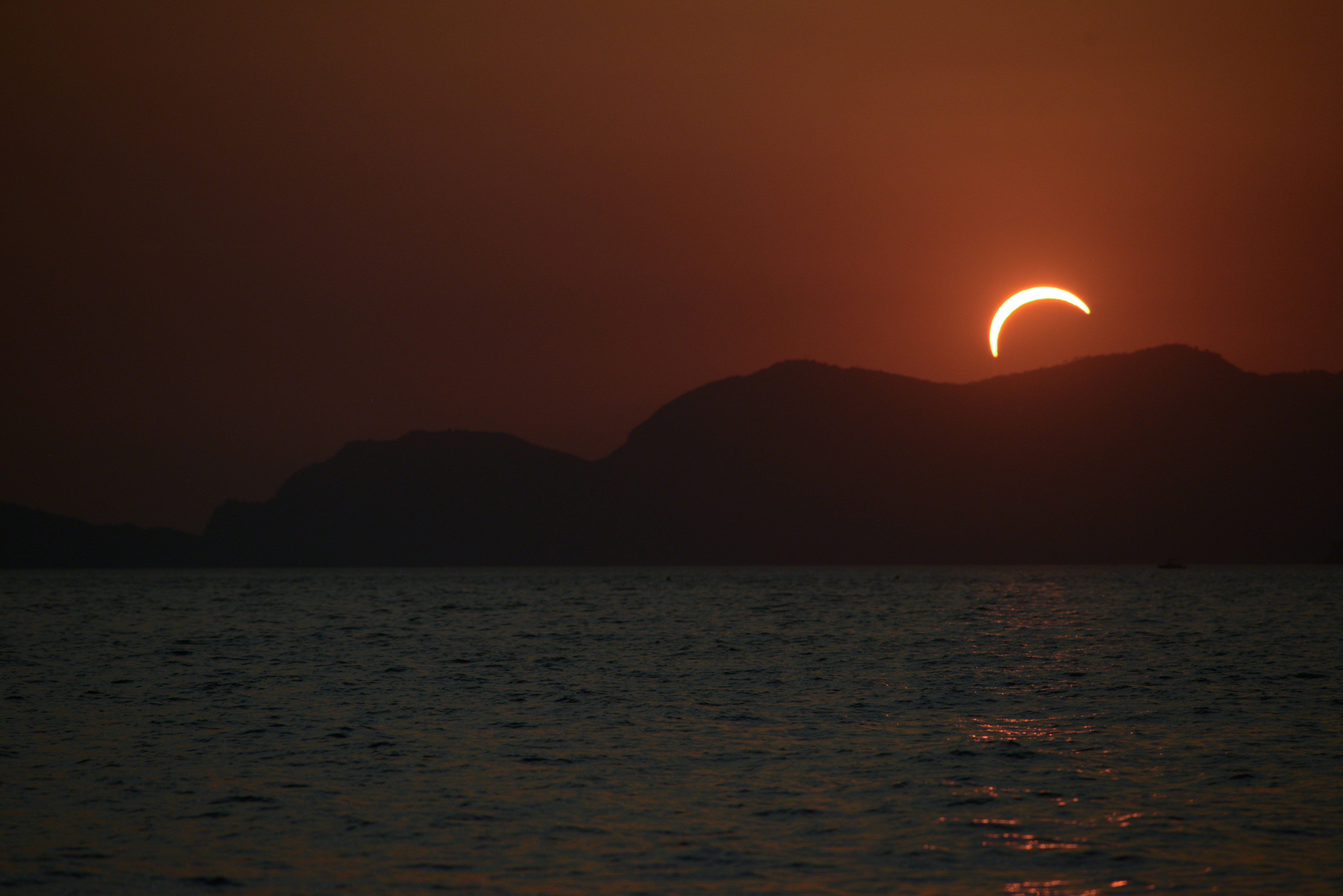 Eclipse Punta Bianca, Liguria, Italy