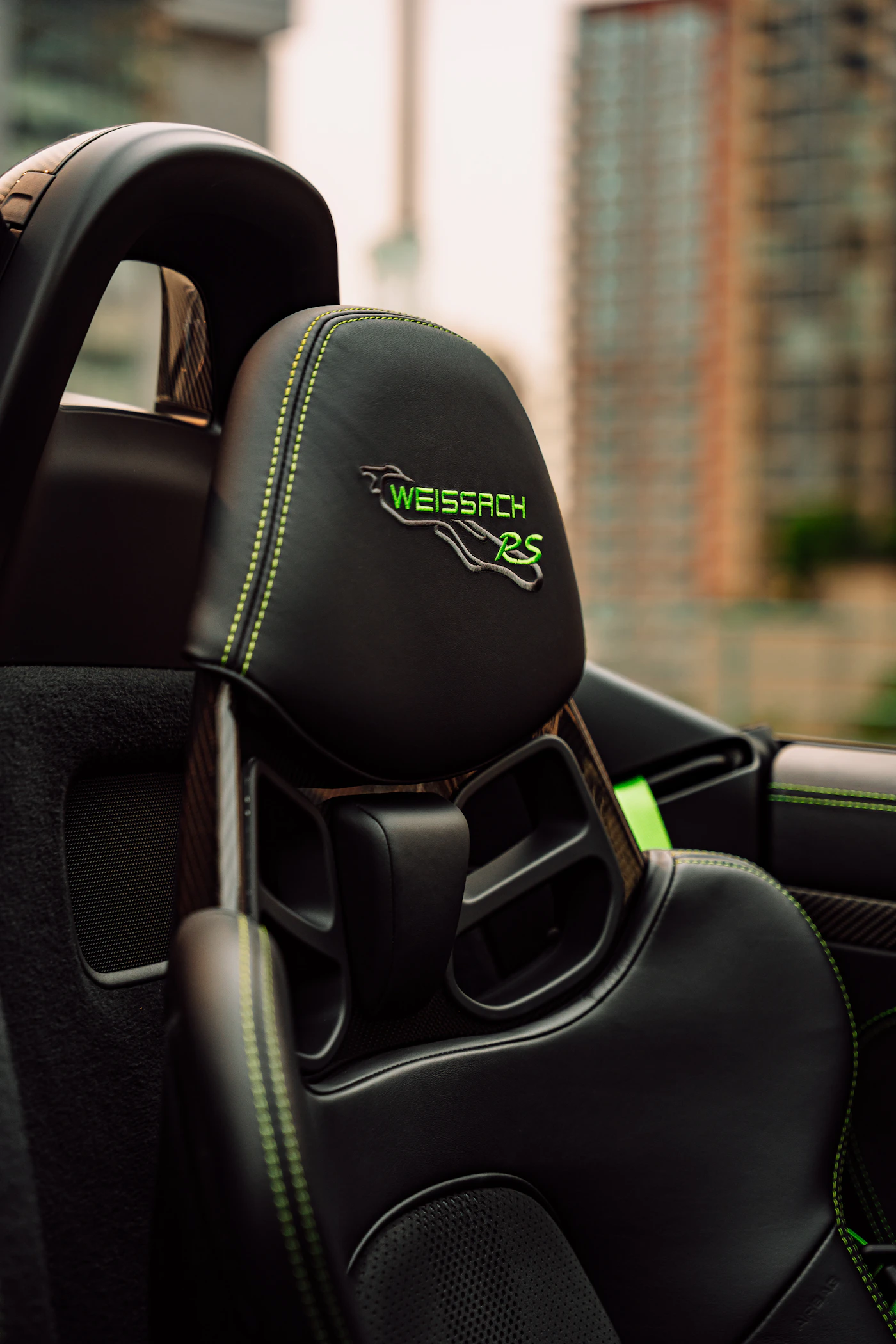 Detailed premium automotive interior seating