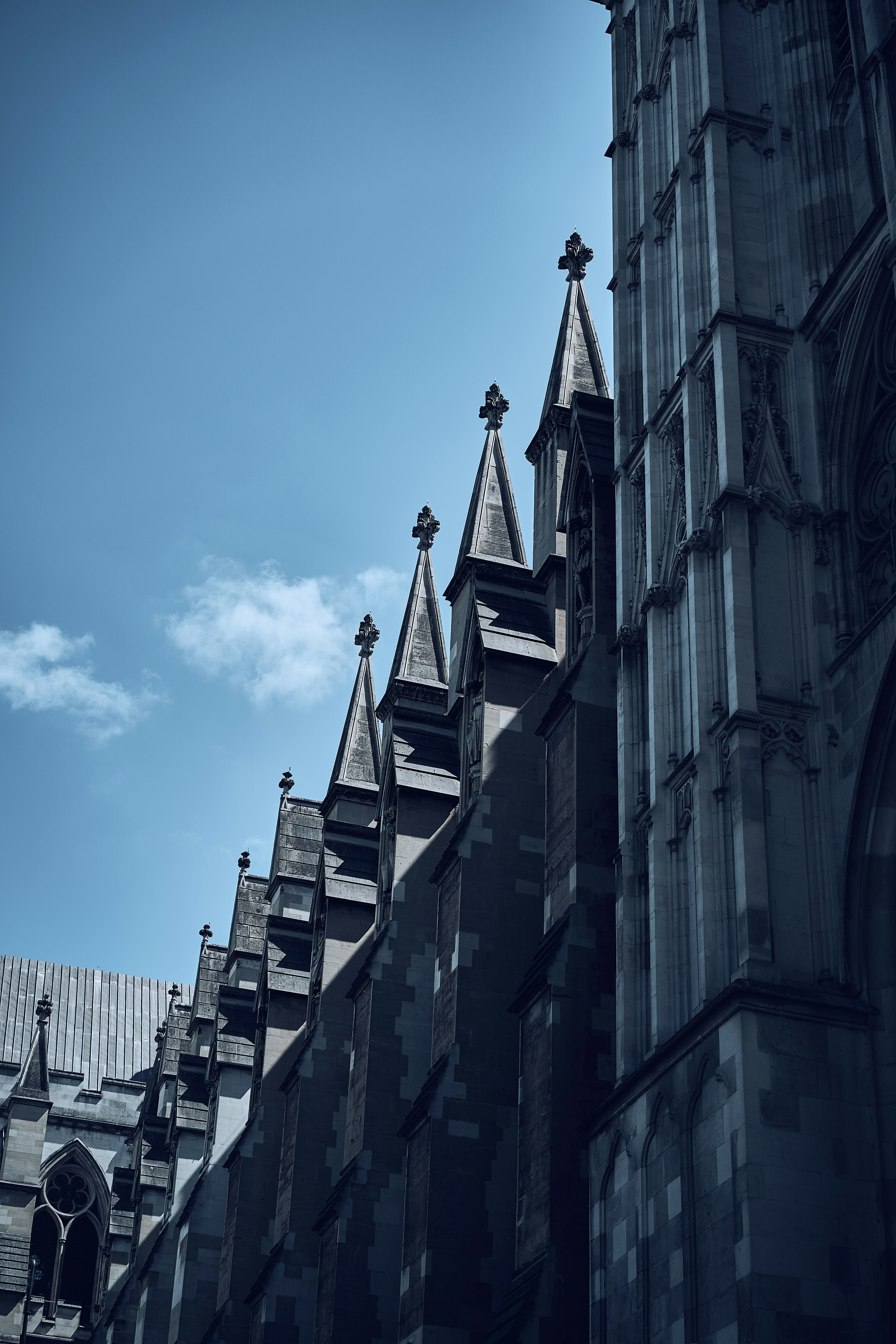 Westminster architecture in central London, England.