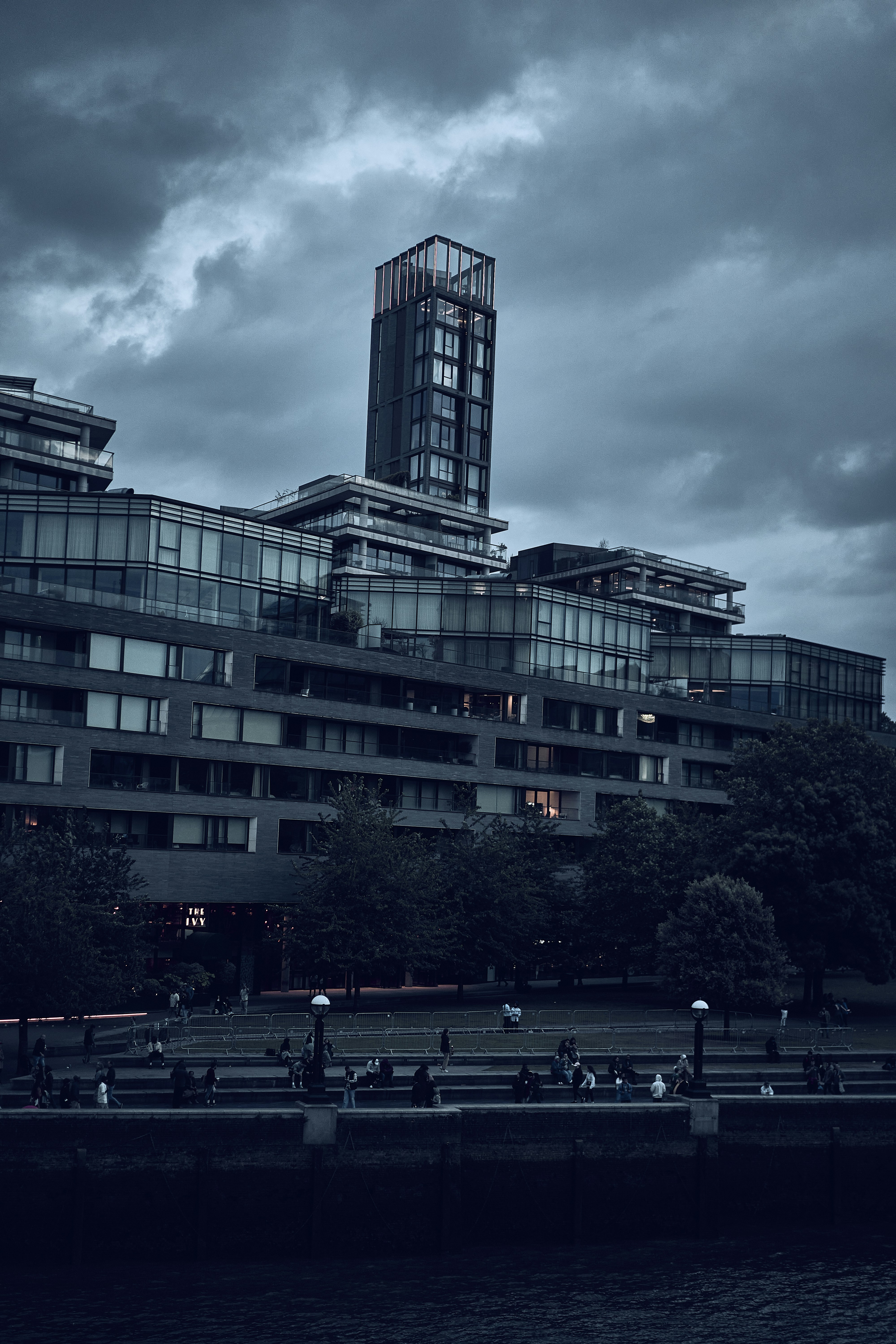 A view near Tower Bridge and the River Thames in London, England.