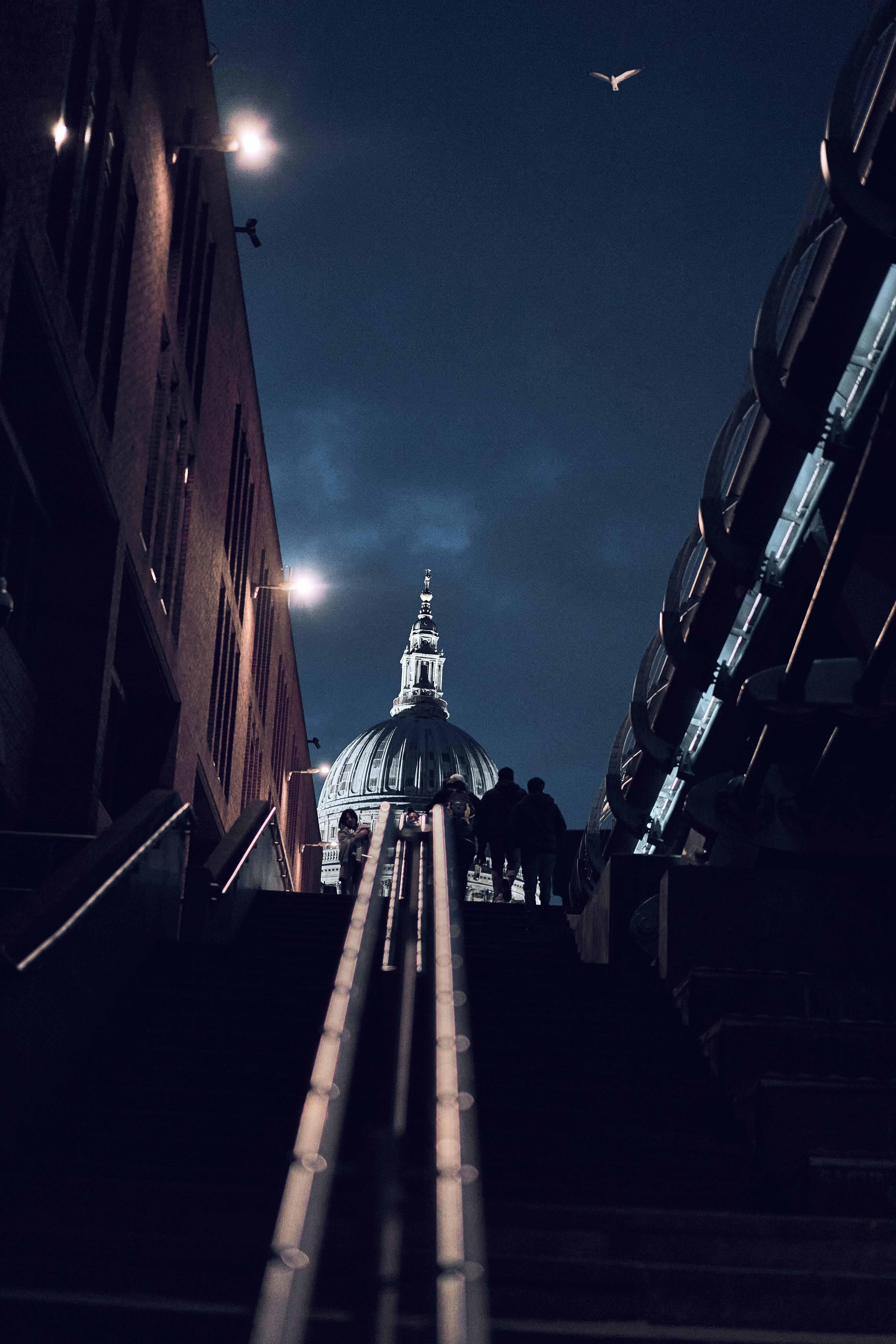 St Paul's Cathedral and the London skyline at night.