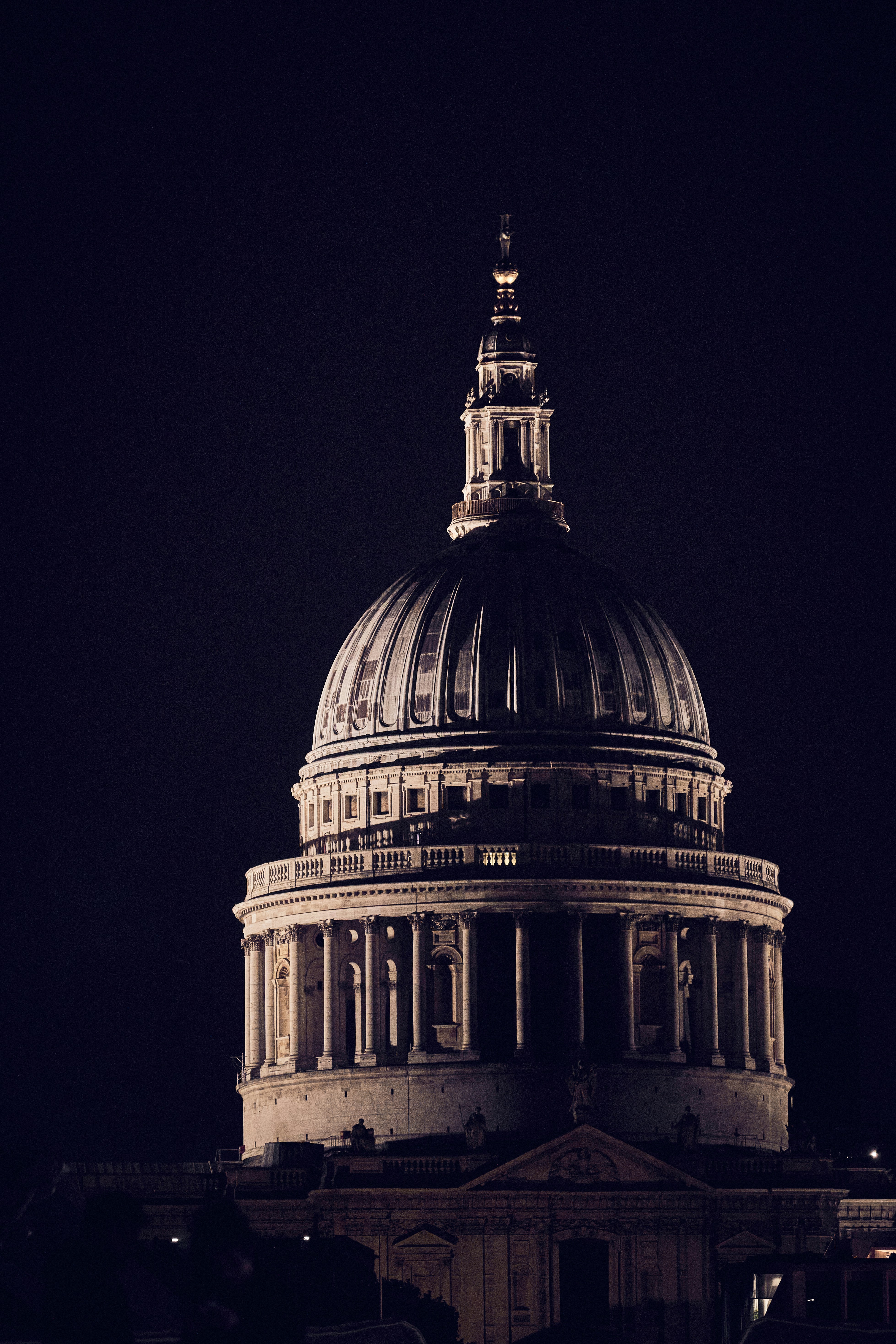 St Paul's Cathedral and the London skyline at night.
