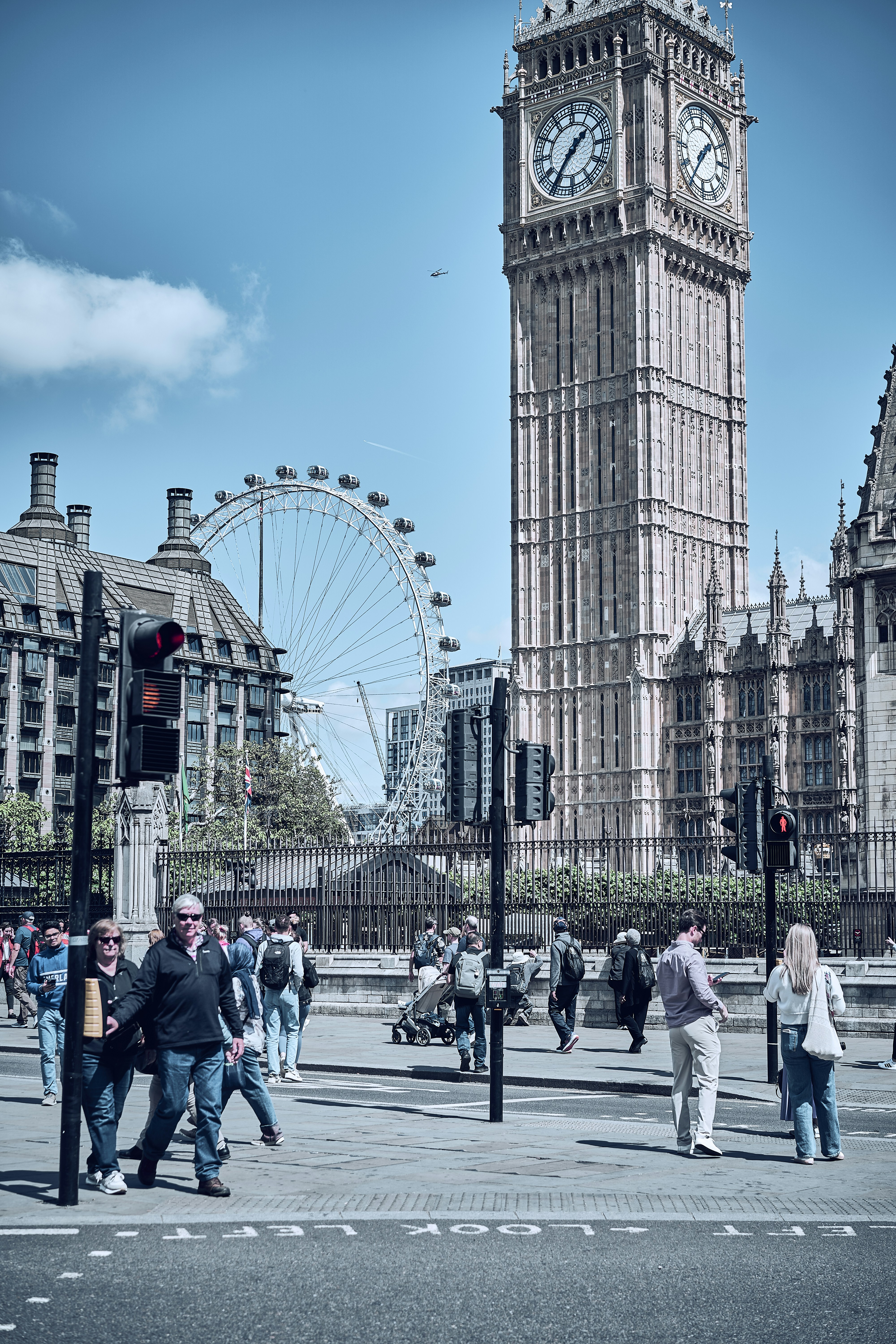 Big Ben and the Palace of Westminster in London, England.