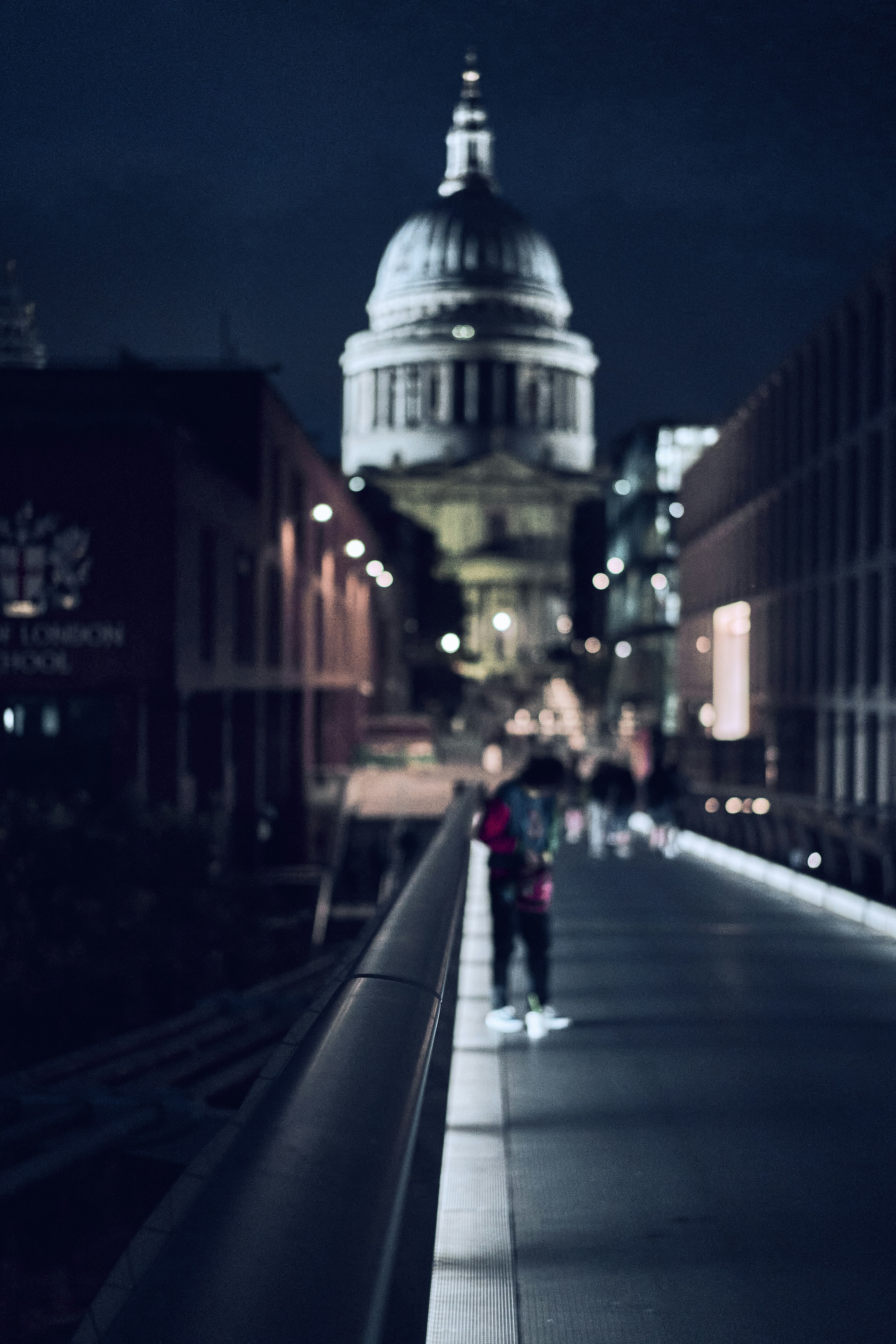 St Paul's Cathedral and the London skyline at night.