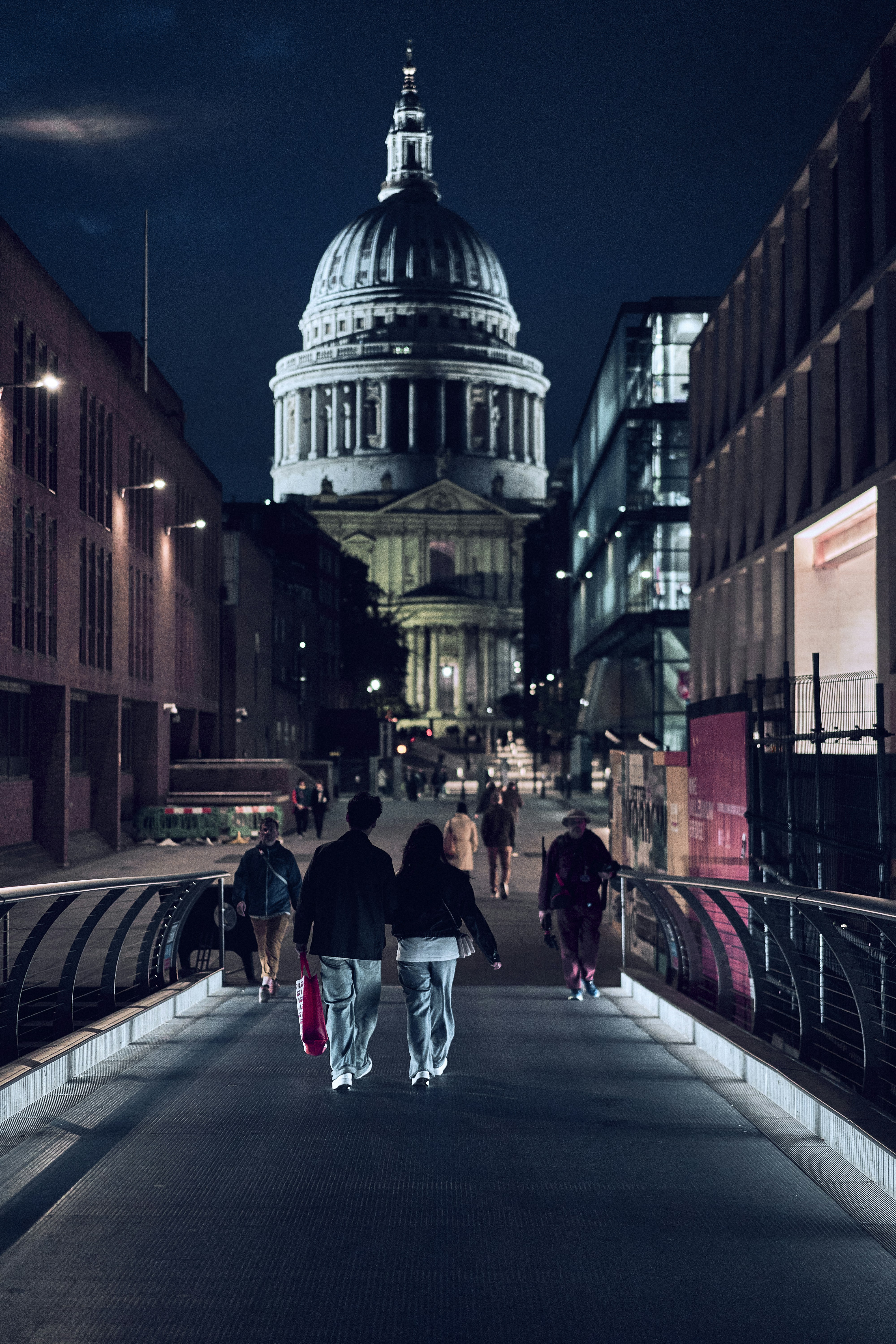 St Paul's Cathedral and the London skyline at night.