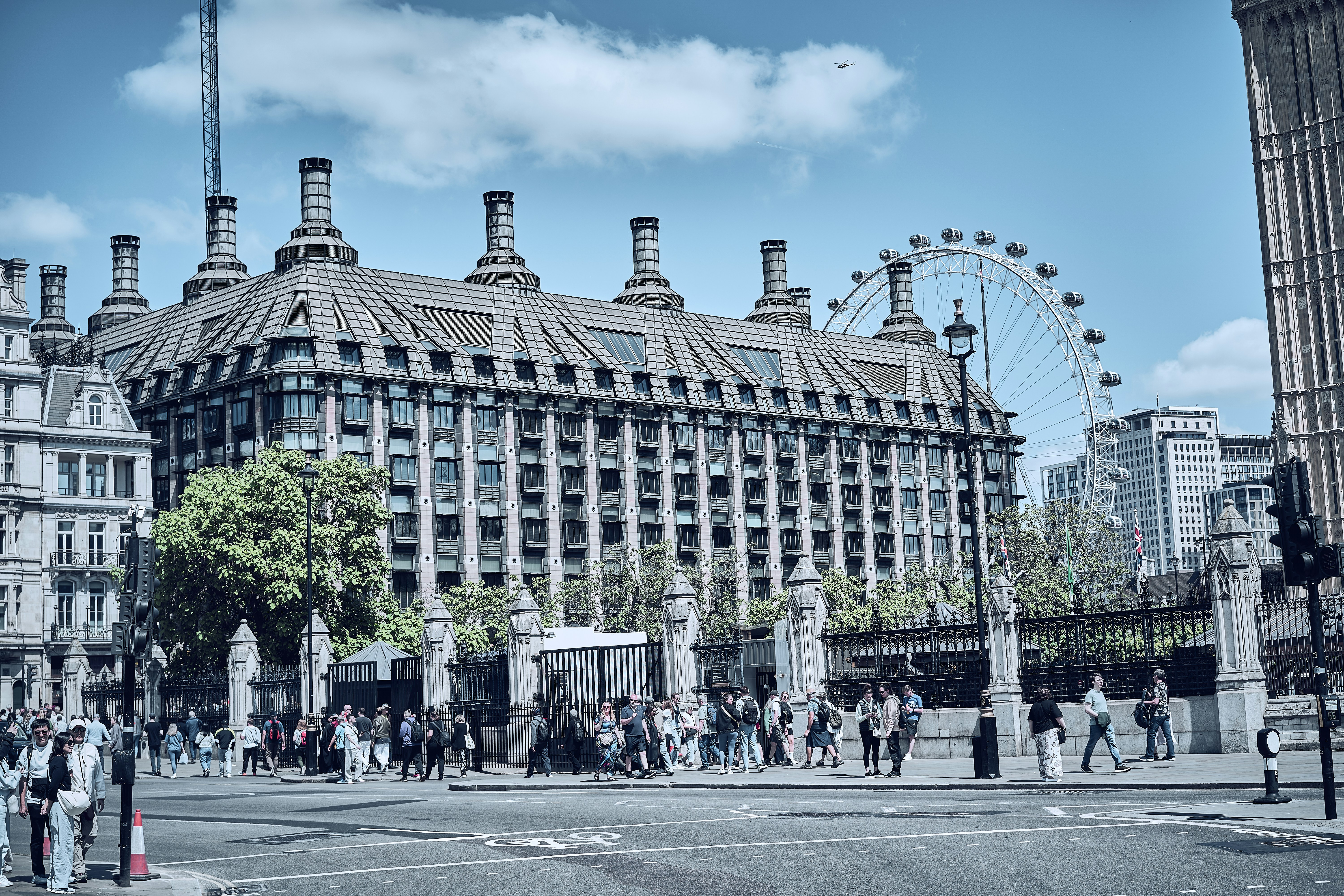 Westminster architecture in central London, England.