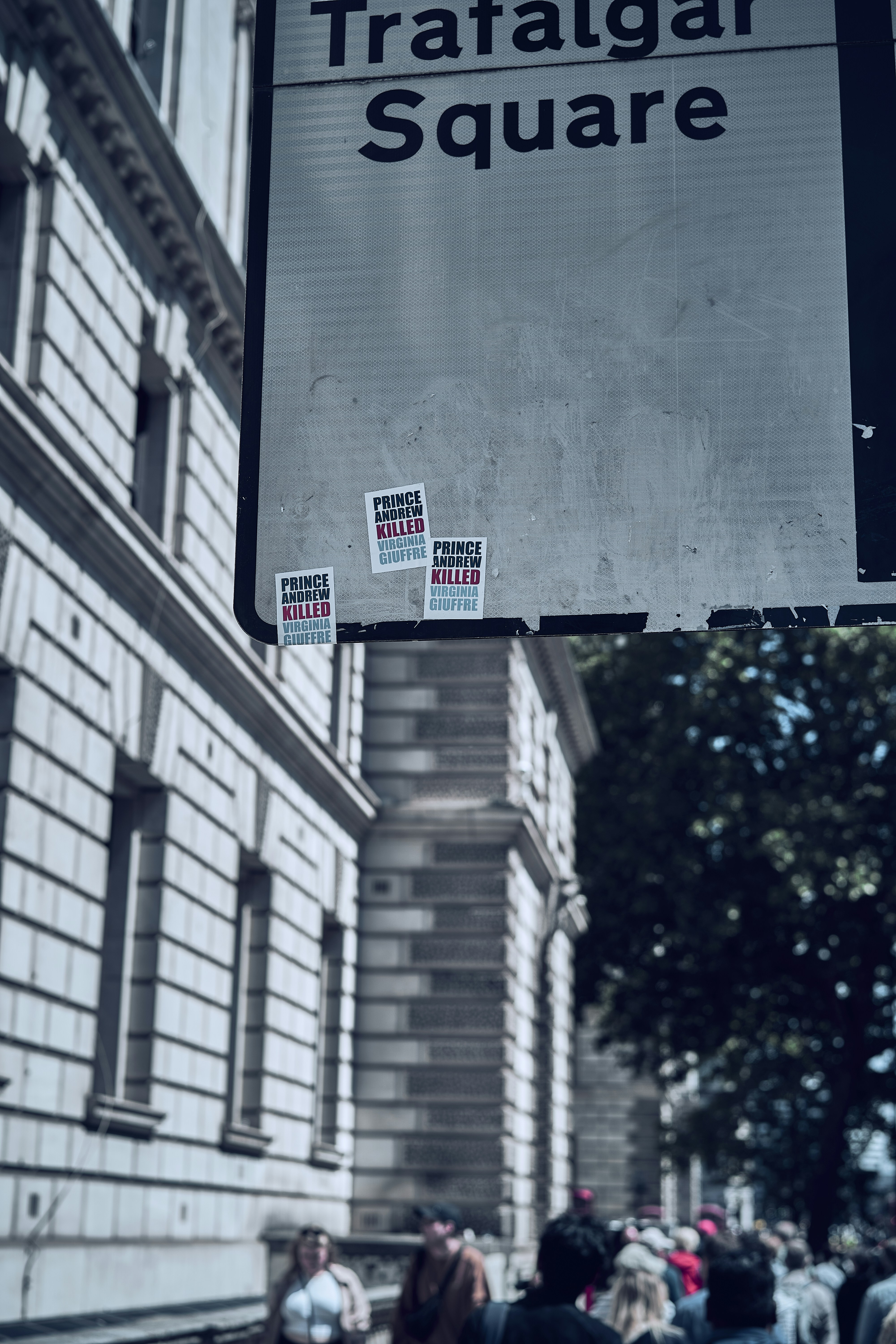 A street and architectural view in London, England.