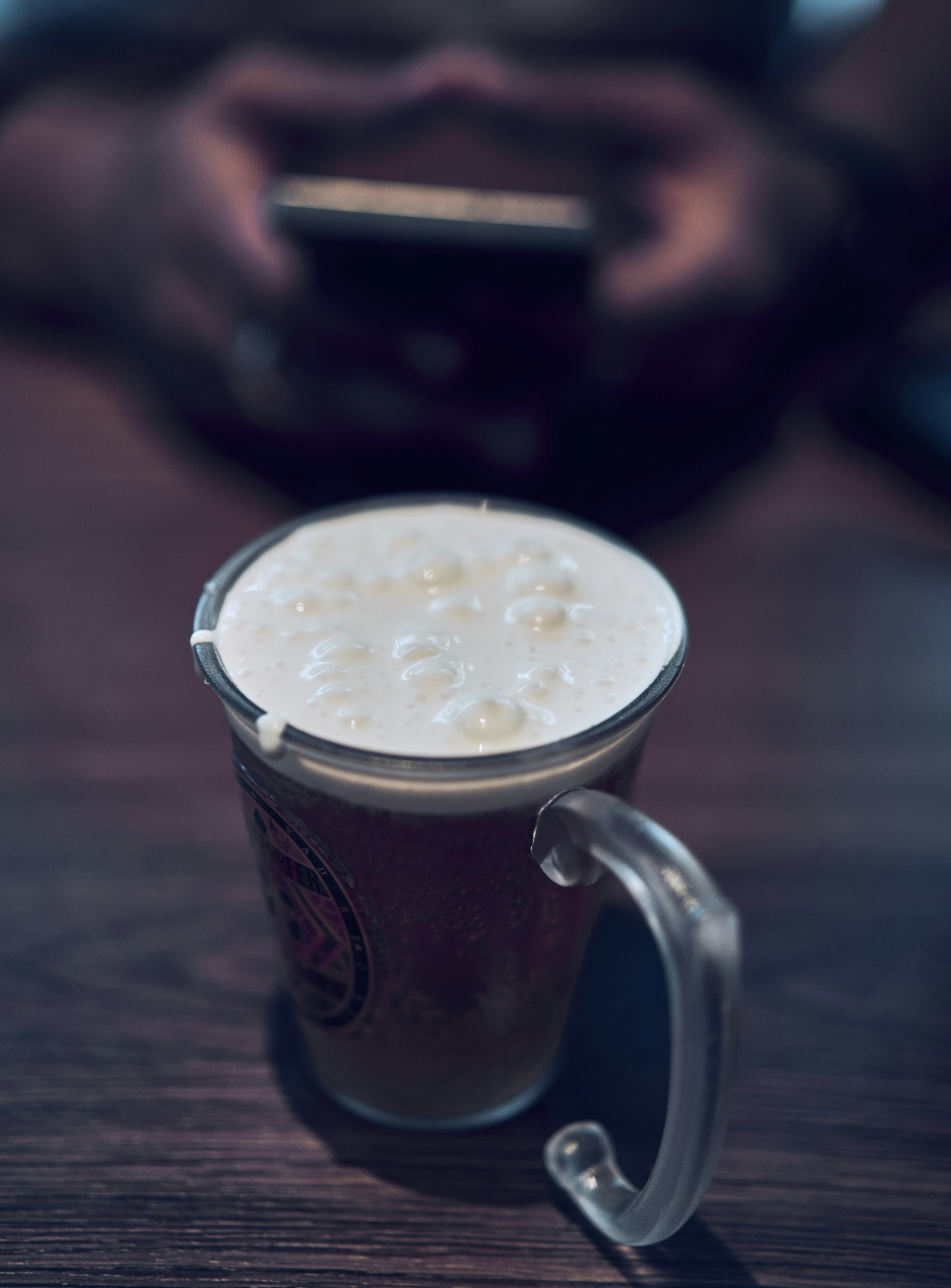 Butterbeer at the Warner Bros. Studio Tour London in Leavesden.
