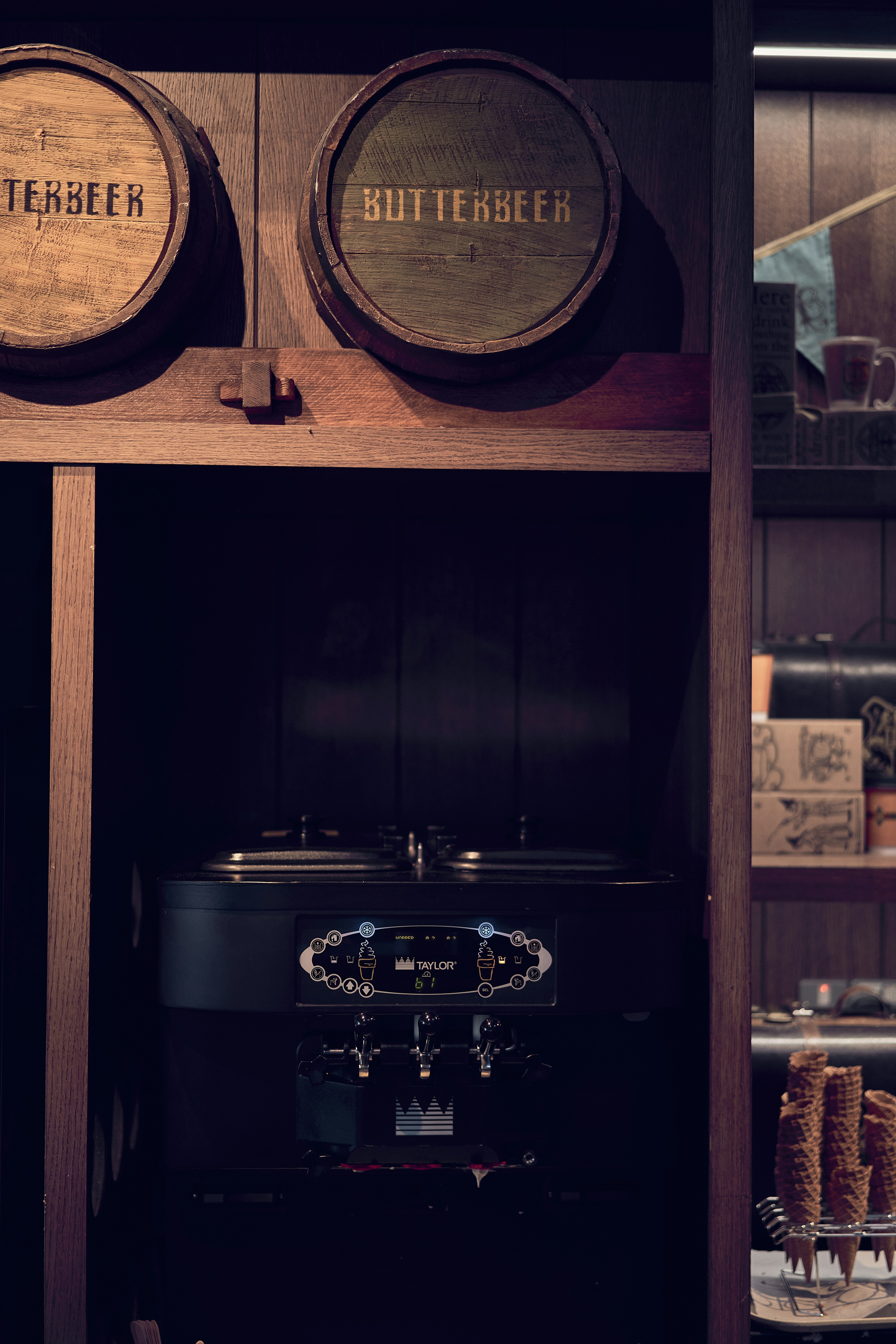 Butterbeer at the Warner Bros. Studio Tour London in Leavesden.