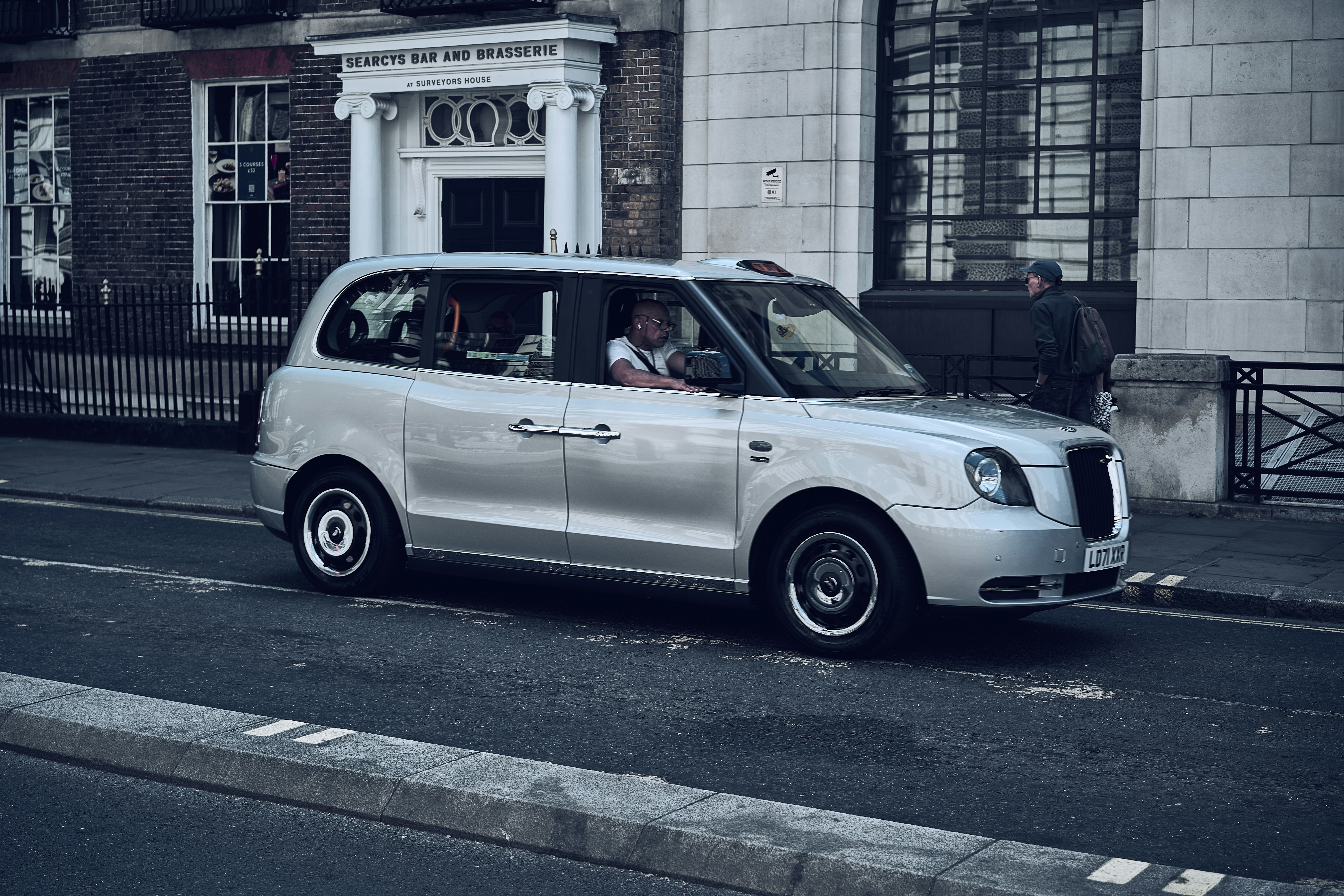 A street and architectural view in London, England.