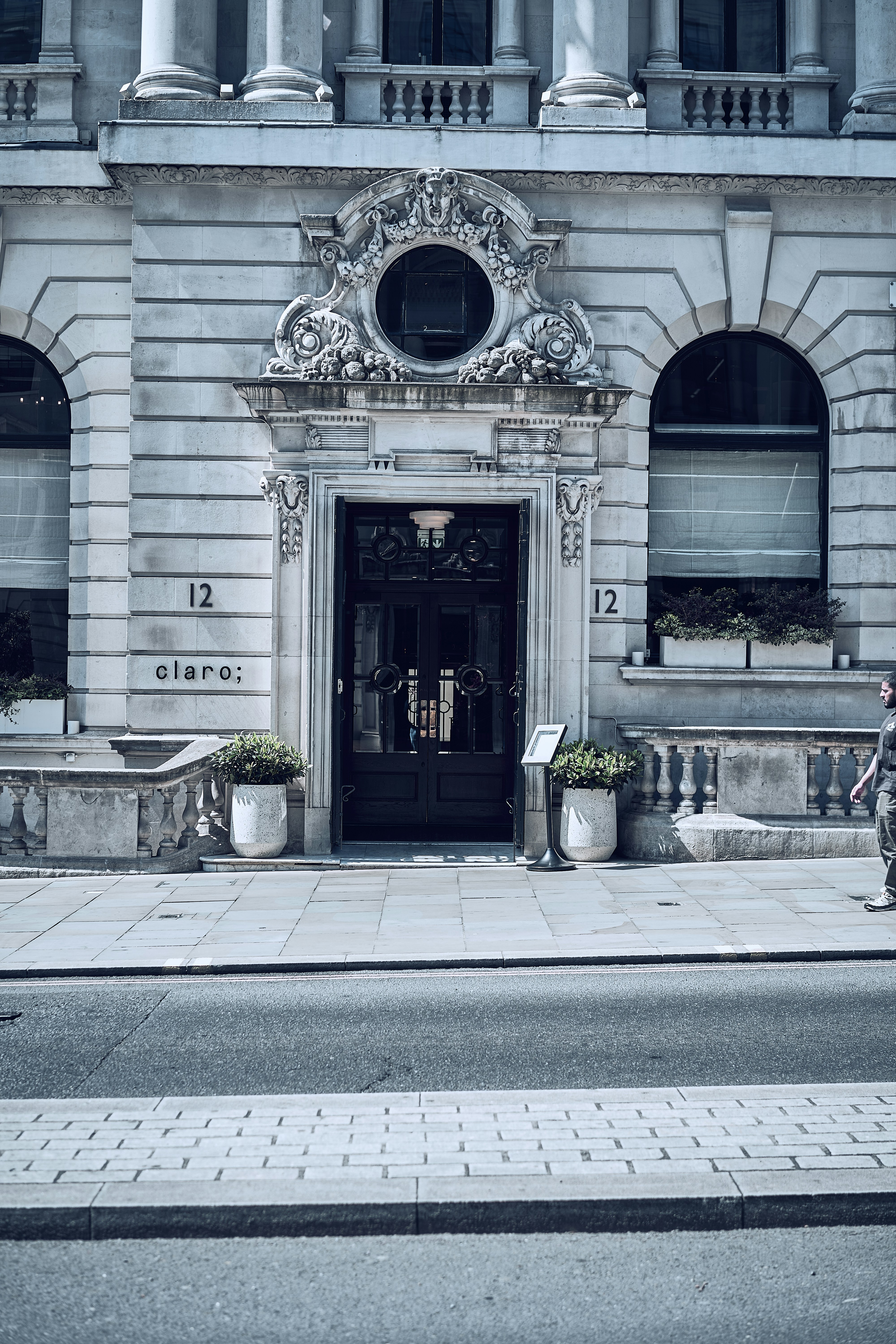 A street scene in central London, England.
