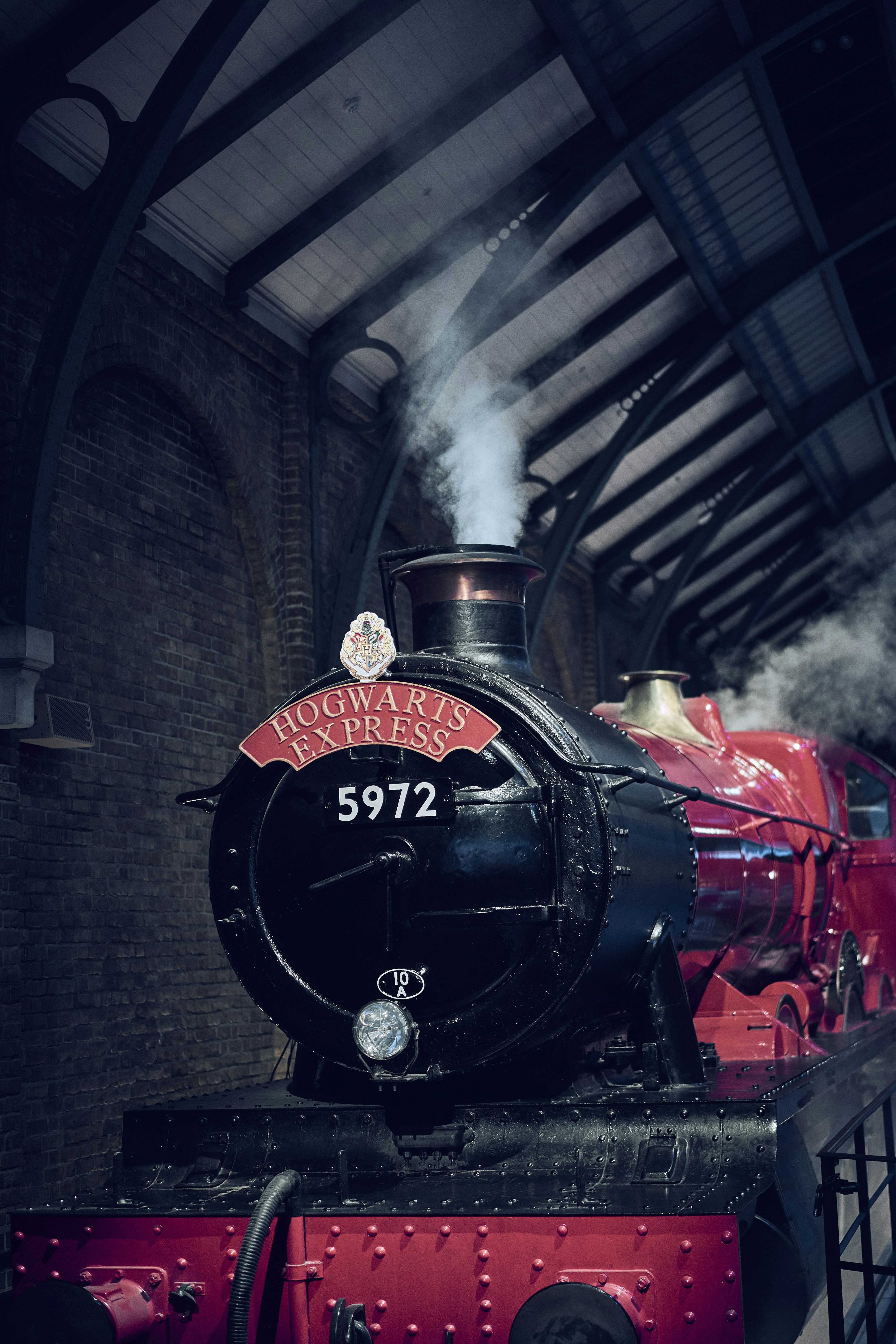 The Hogwarts Express at the Warner Bros. Studio Tour London in Leavesden.