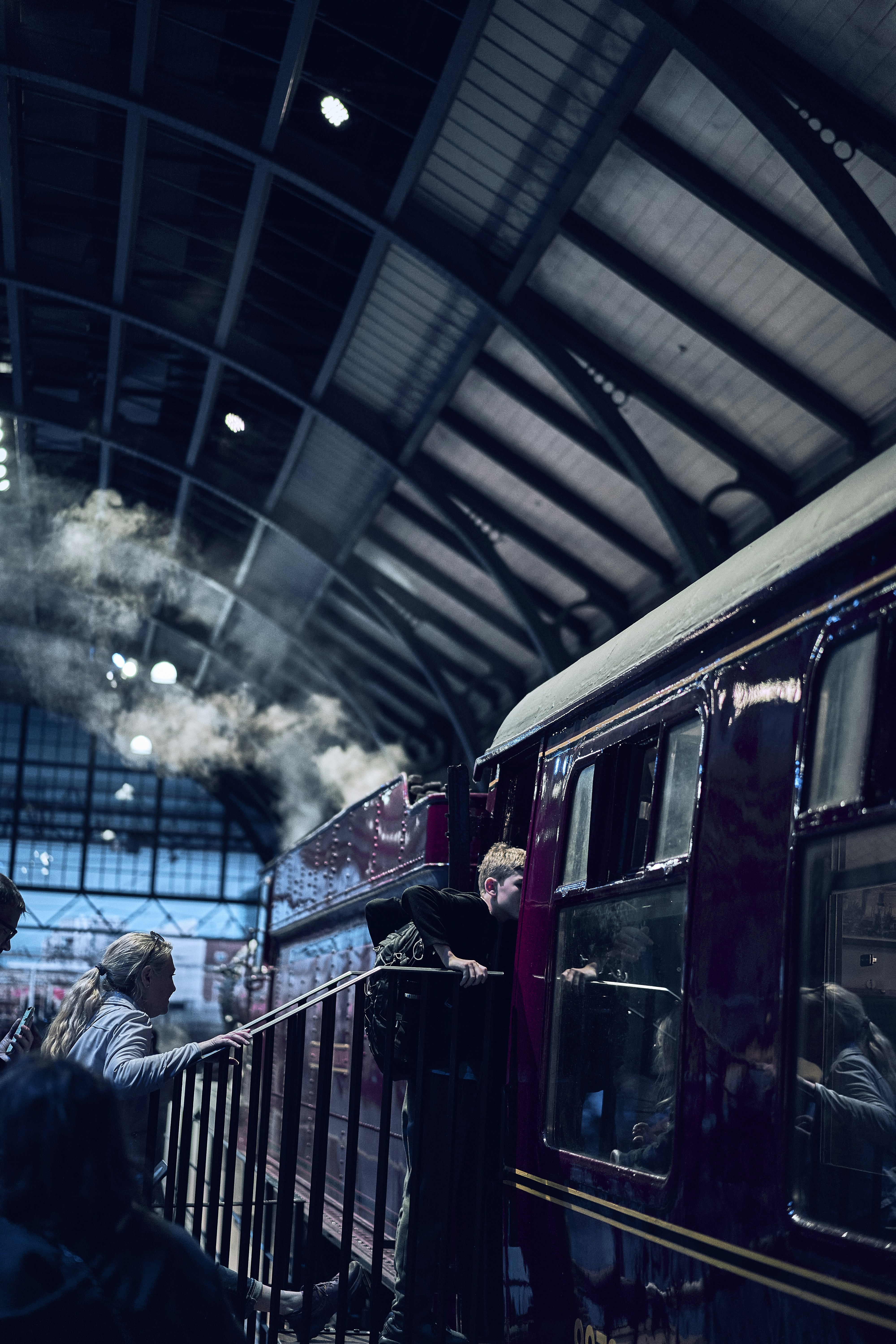 The Hogwarts Express at the Warner Bros. Studio Tour London in Leavesden.