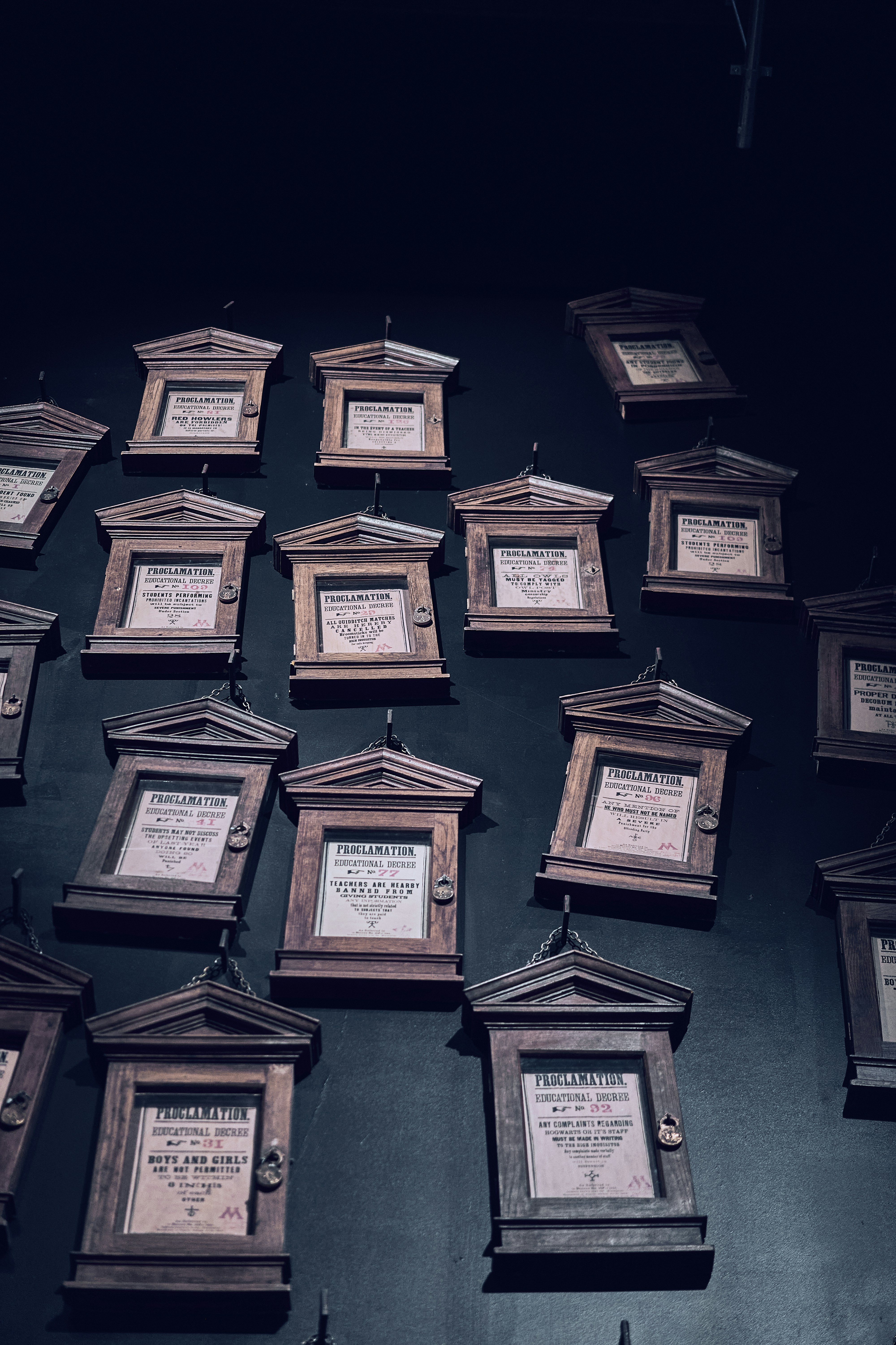 A detail from the Warner Bros. Studio Tour London in Leavesden, United Kingdom.