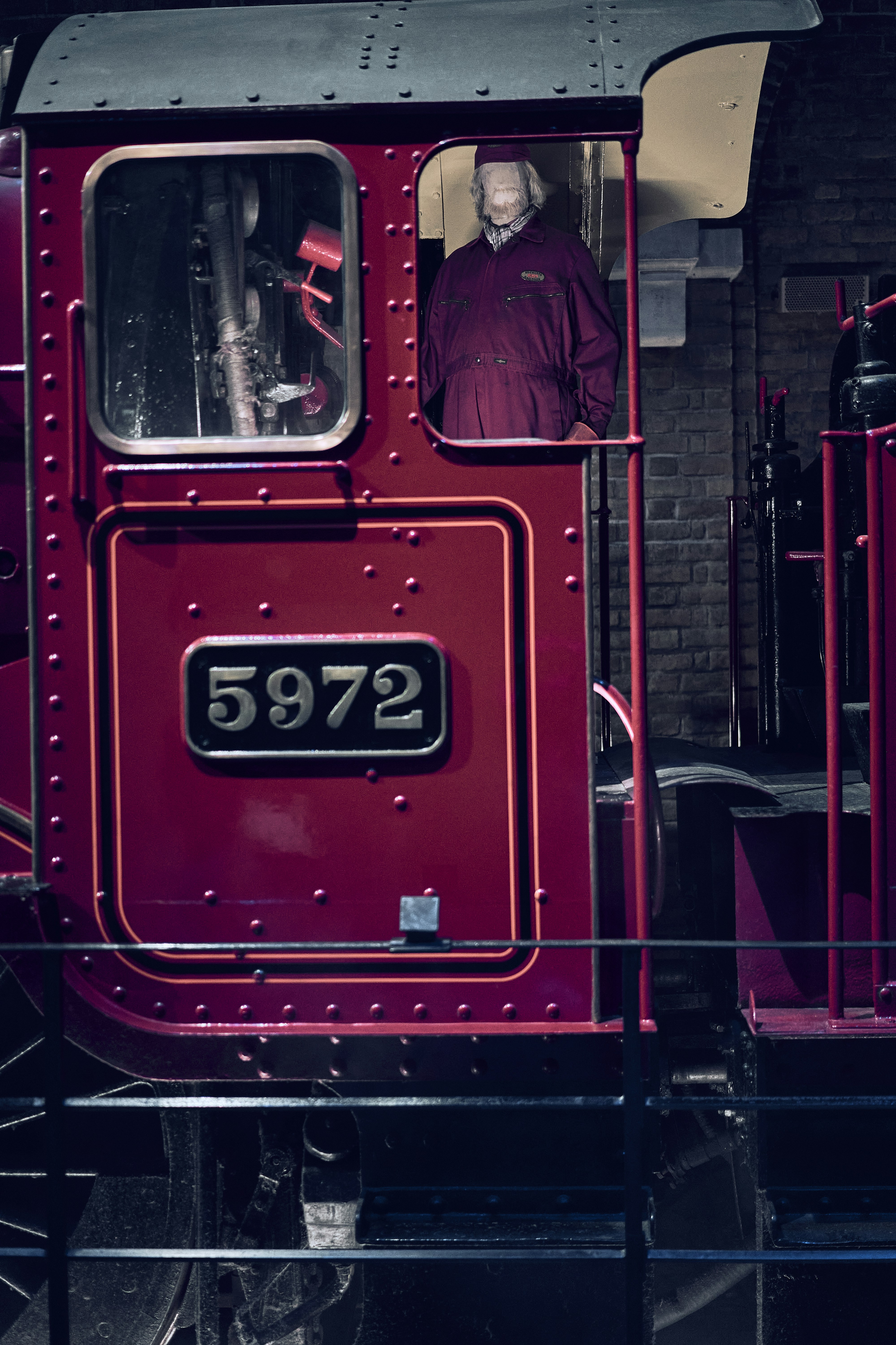 The Hogwarts Express at the Warner Bros. Studio Tour London in Leavesden.