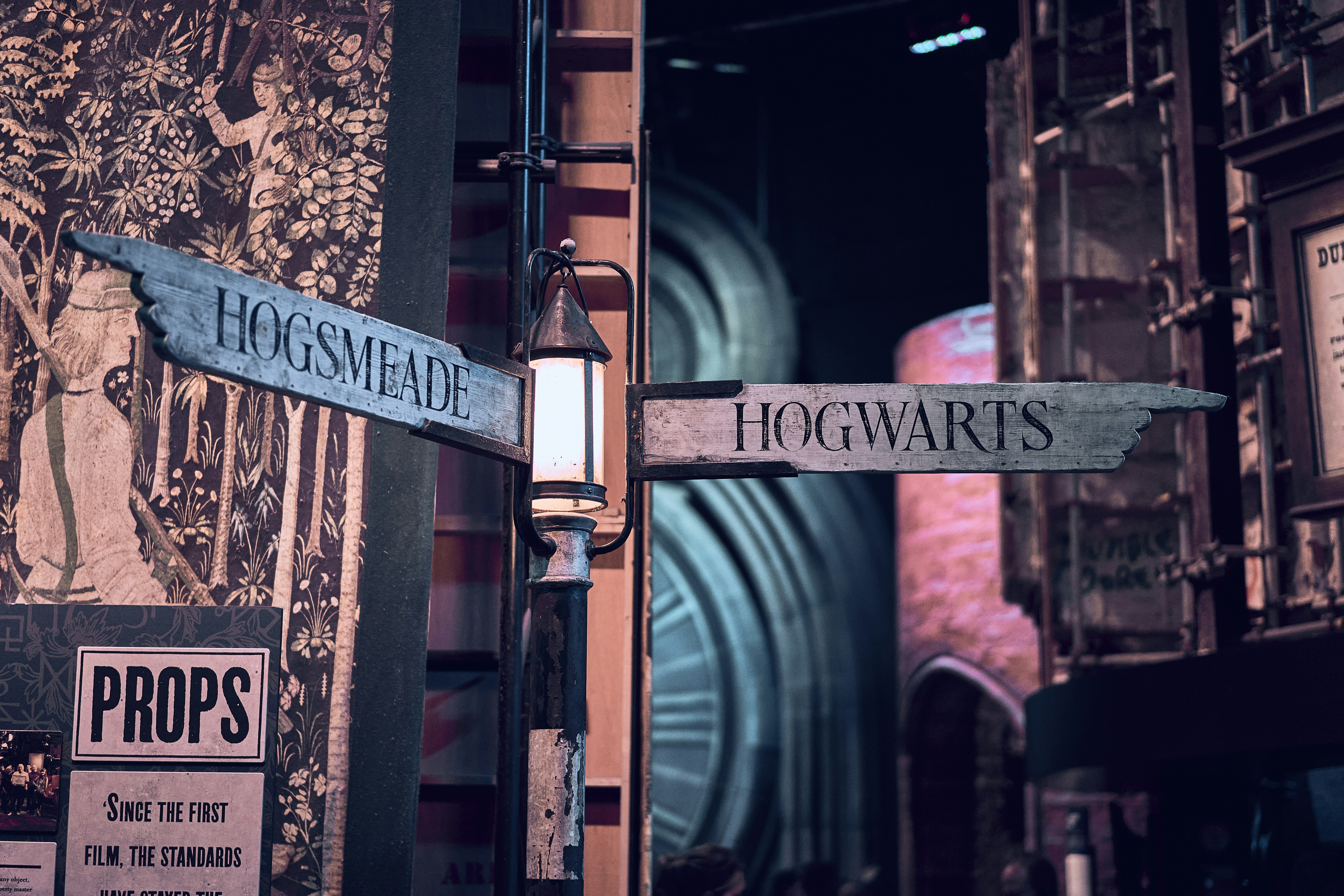 A detail from the Warner Bros. Studio Tour London in Leavesden, United Kingdom.
