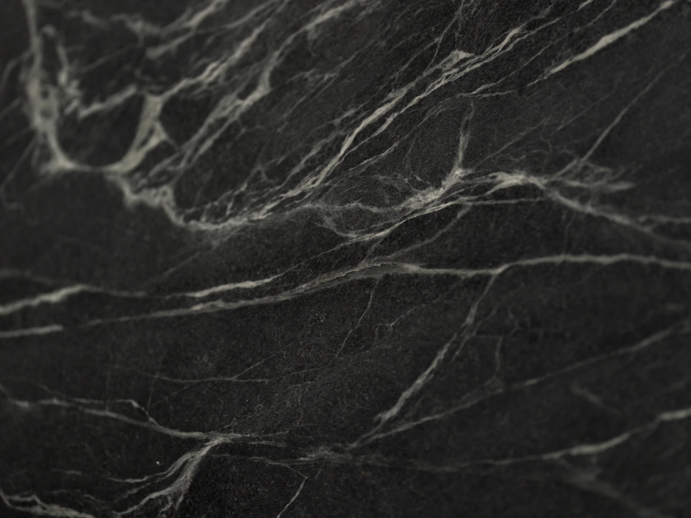 Black marble with white veining