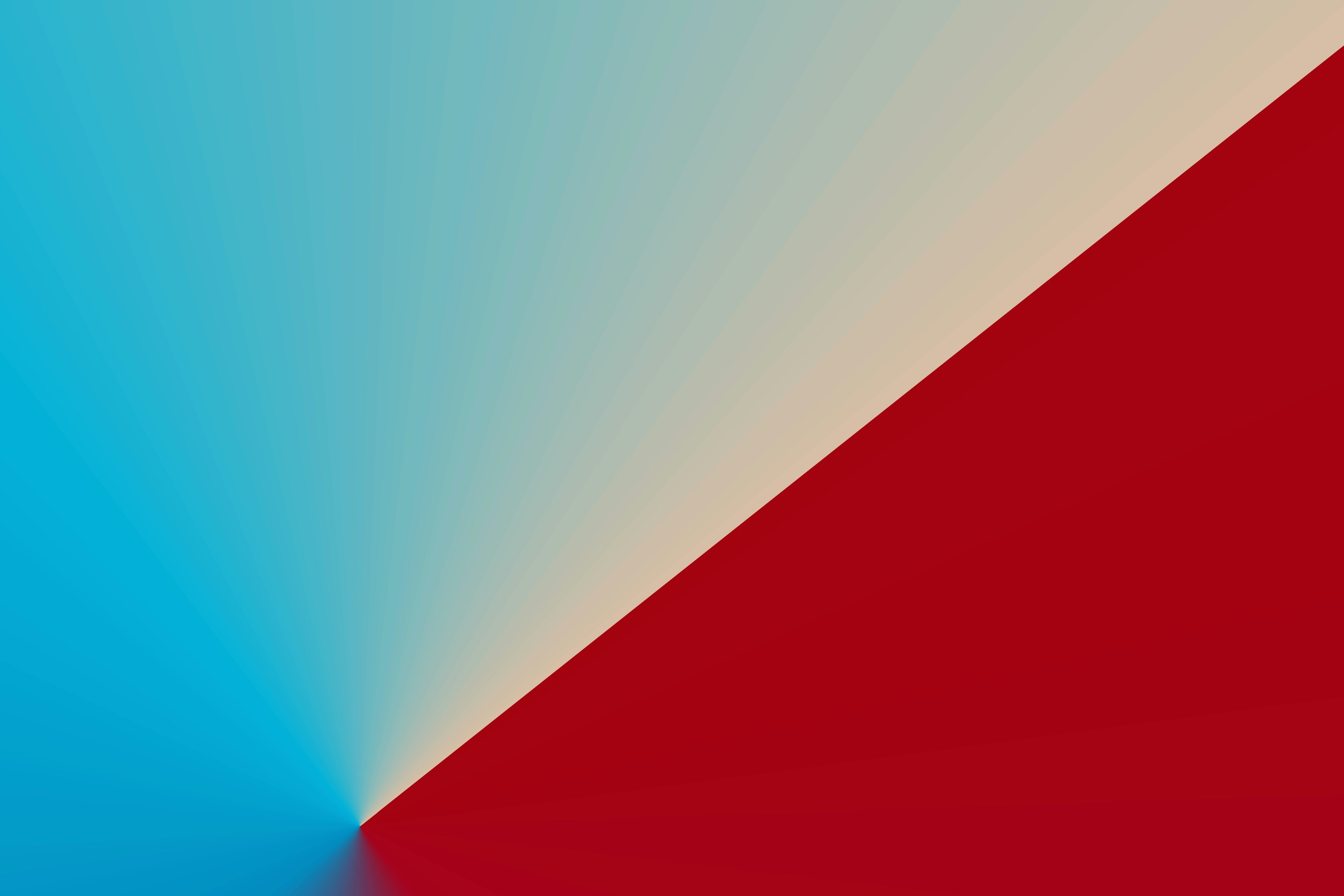 A diagonal gradient shifting from bright blue to white and deep red