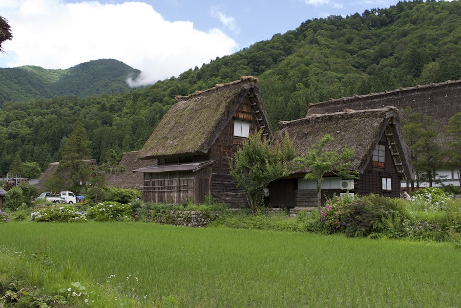 Traditional thatched-roof farmhouse, Shirakawa-go style