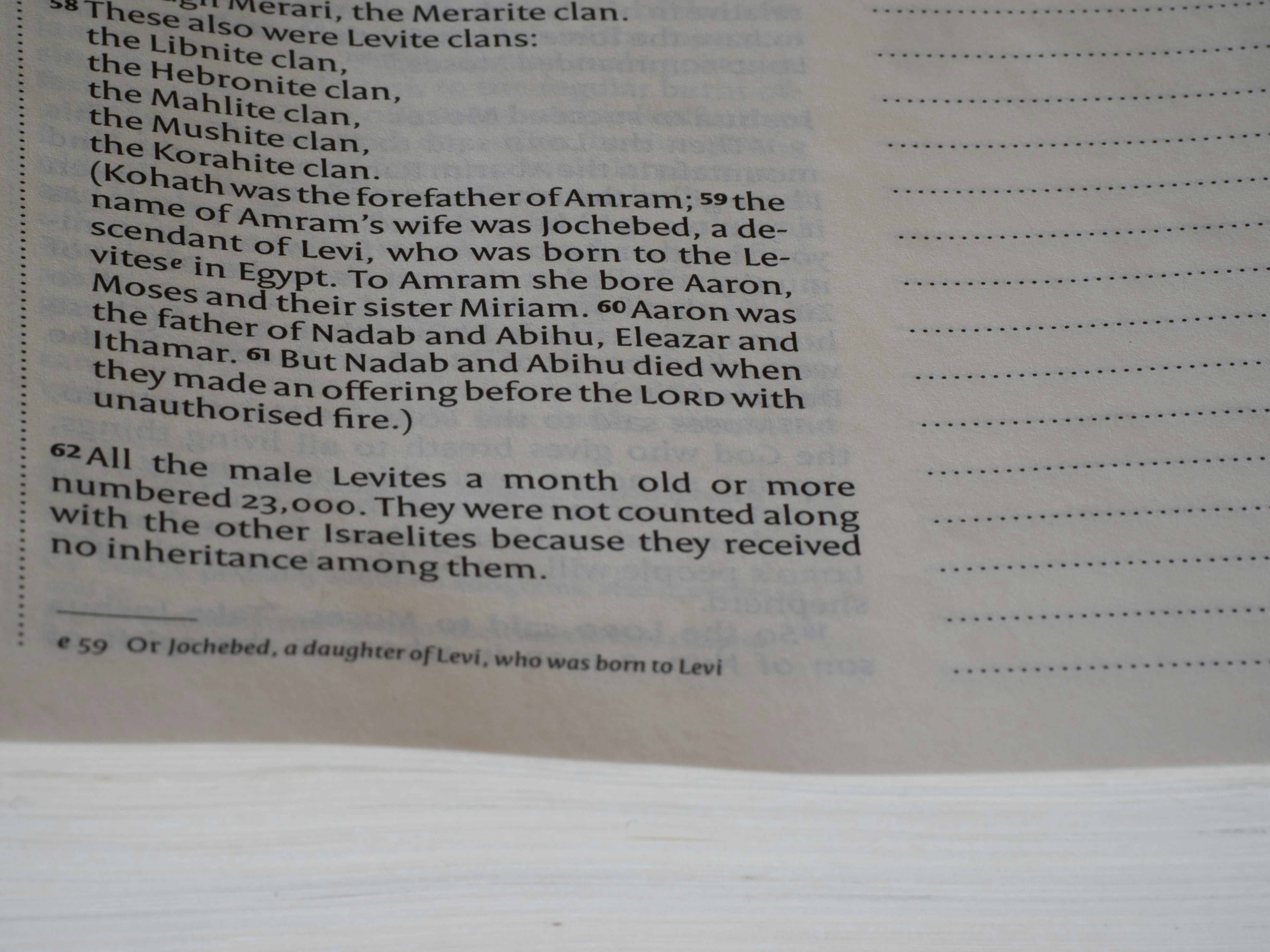 A page of printed text from a book with dotted lines on the right