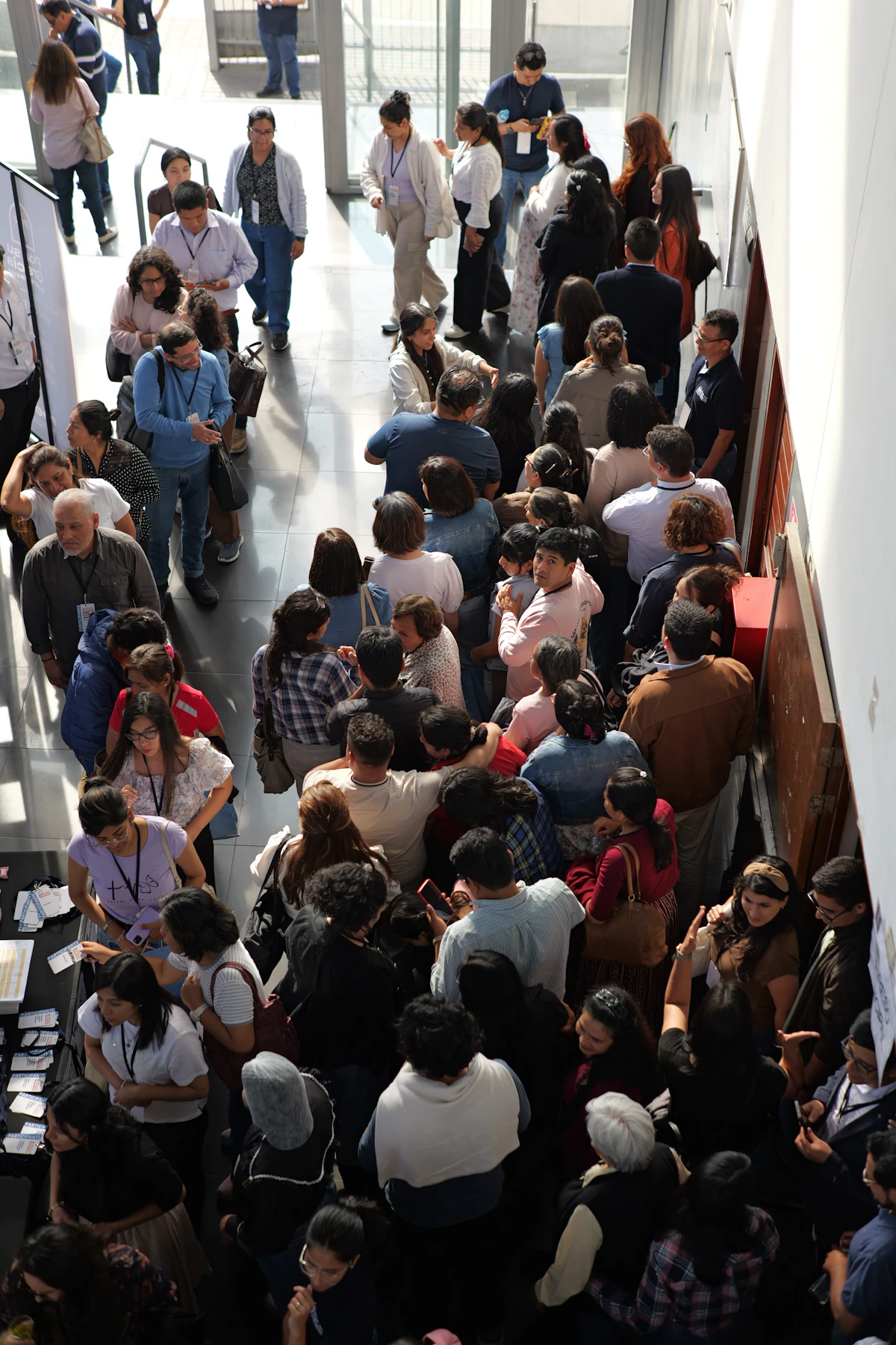 Large group of event attendees