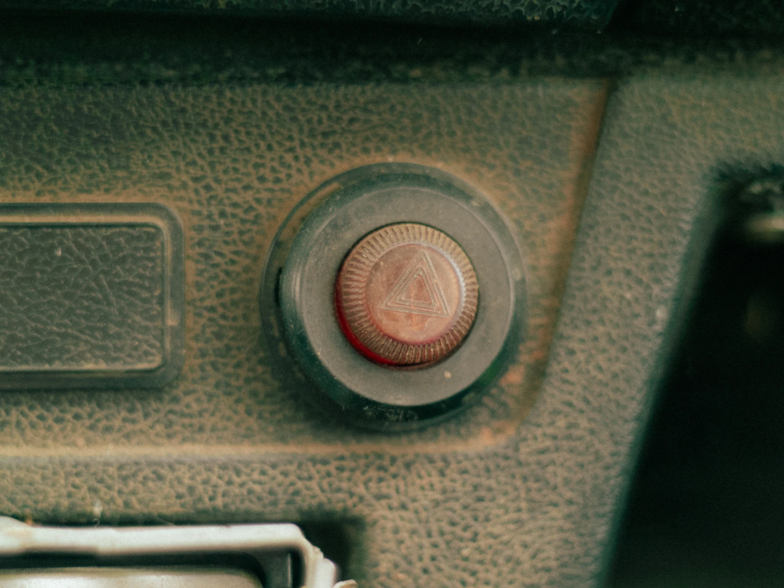 Dashboard warning lights illuminated in a car