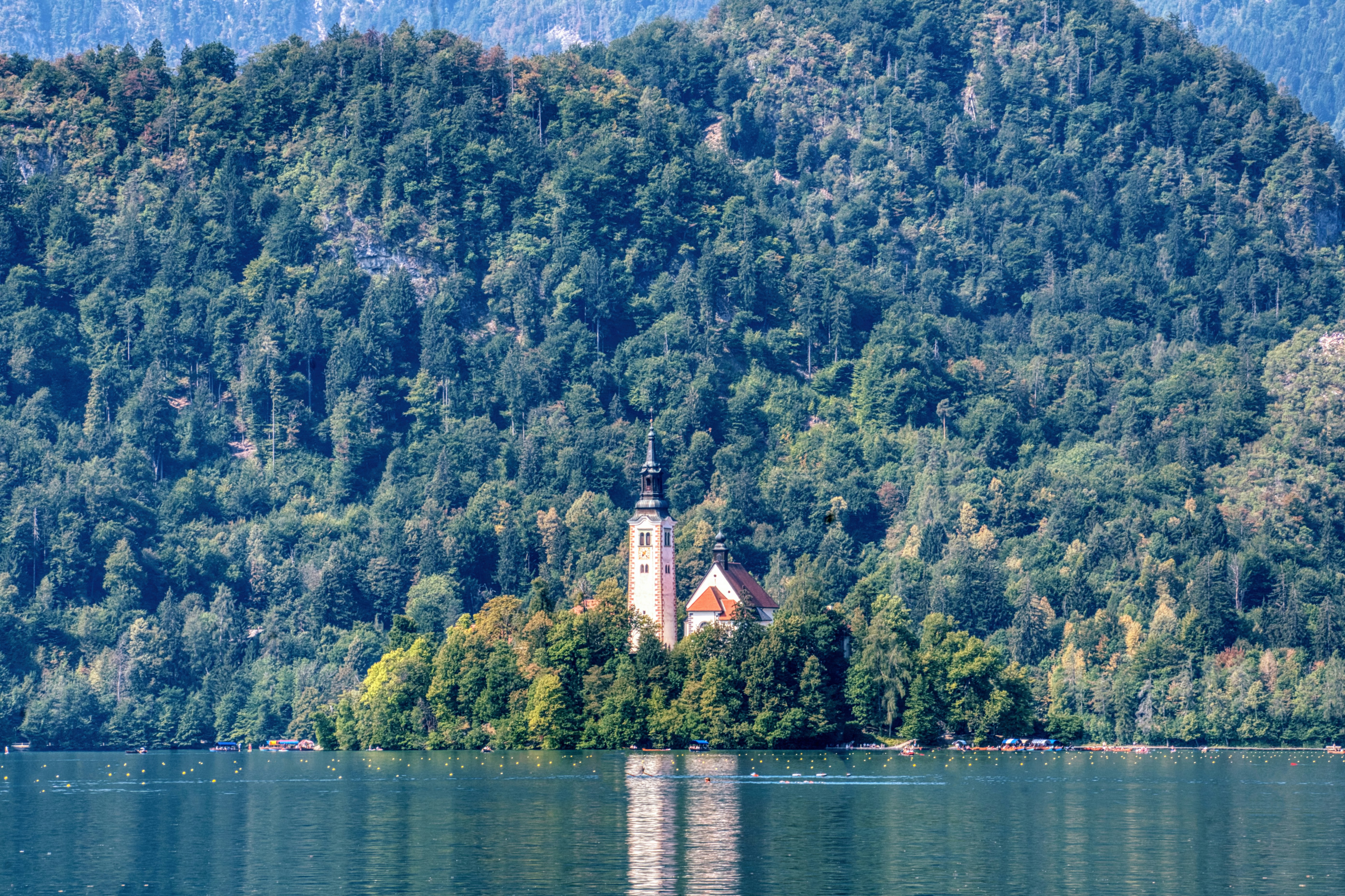 The Pilgrimage Church of the Assumption of Maria on Bled Island in Slovenia