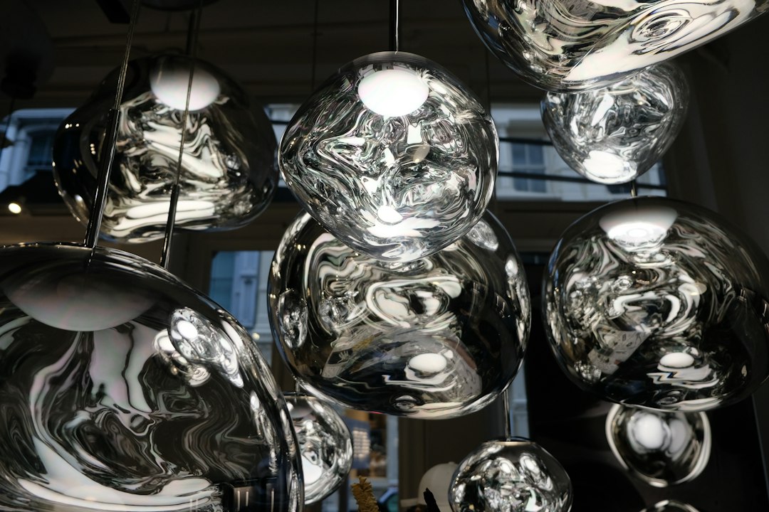 modern pendant lamp closeup