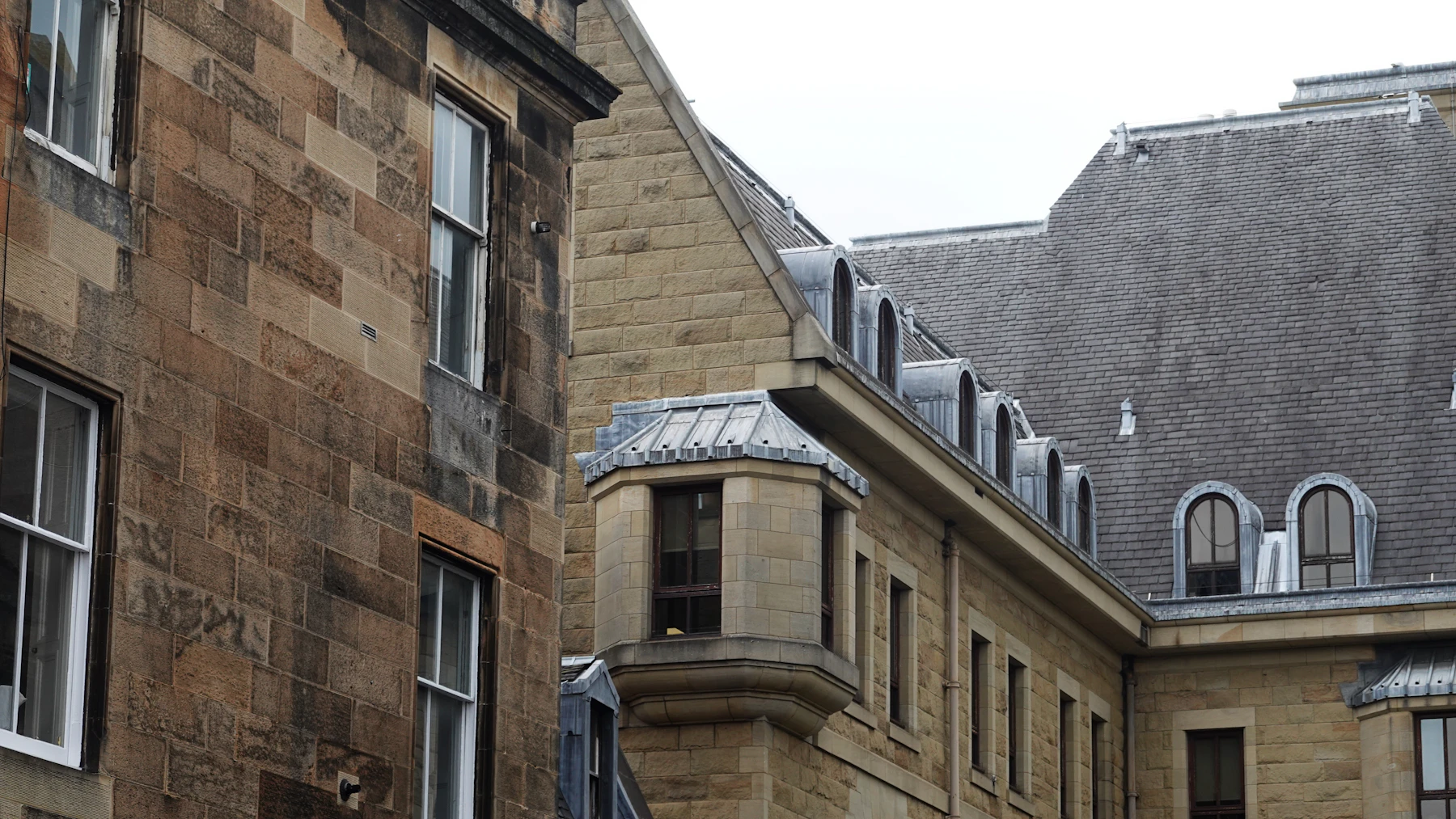 Traditional stone residential buildings in Edinburgh