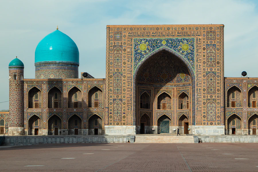 Tilework of the Tilya-Kori Madrasah in Samarkand