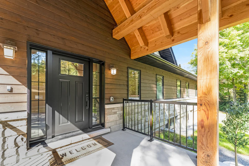 The front door of a home