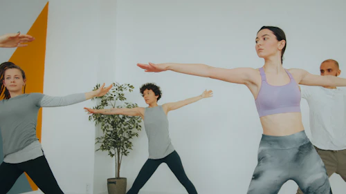 Woman doing a gentle stretch