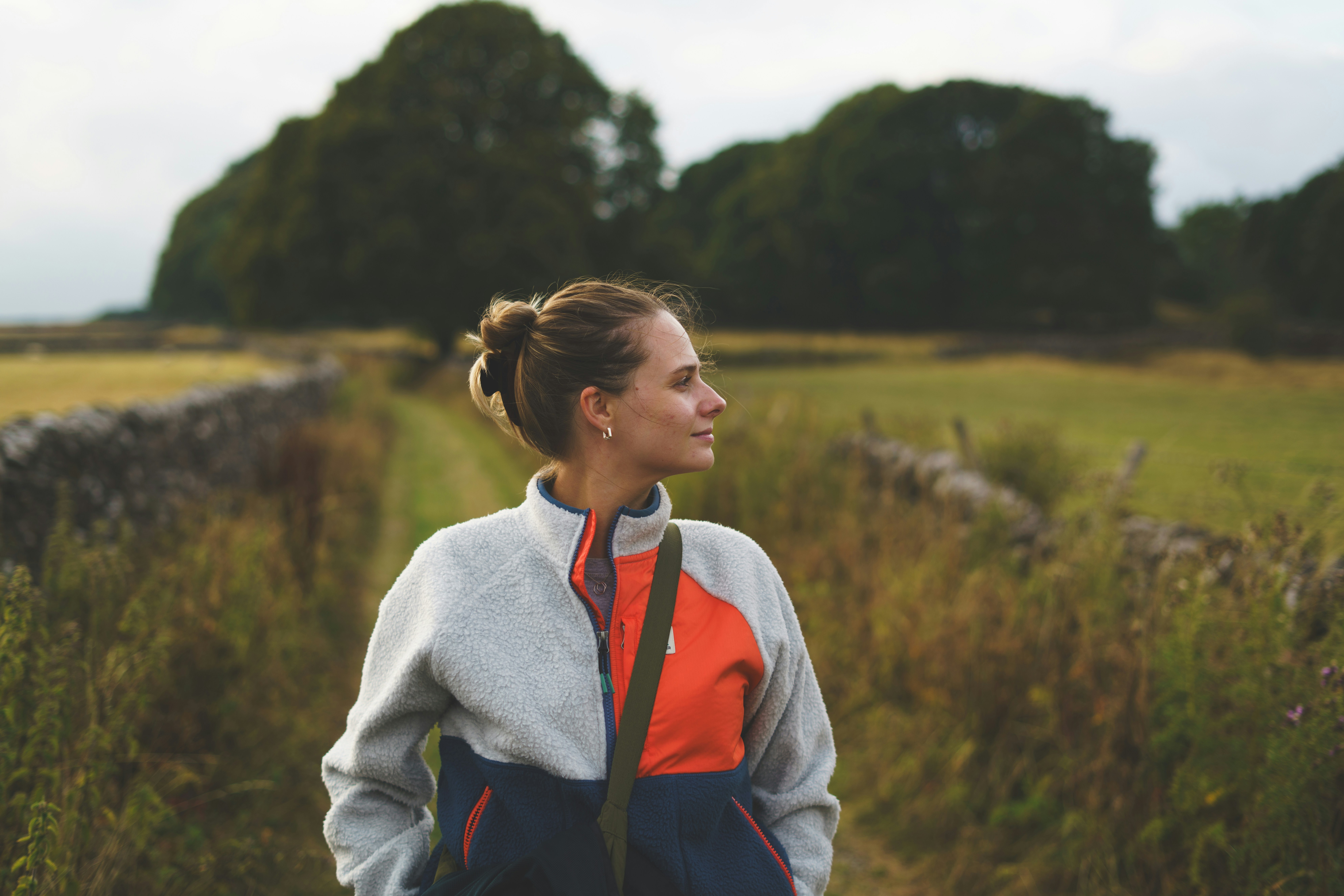 running jacket closeup
