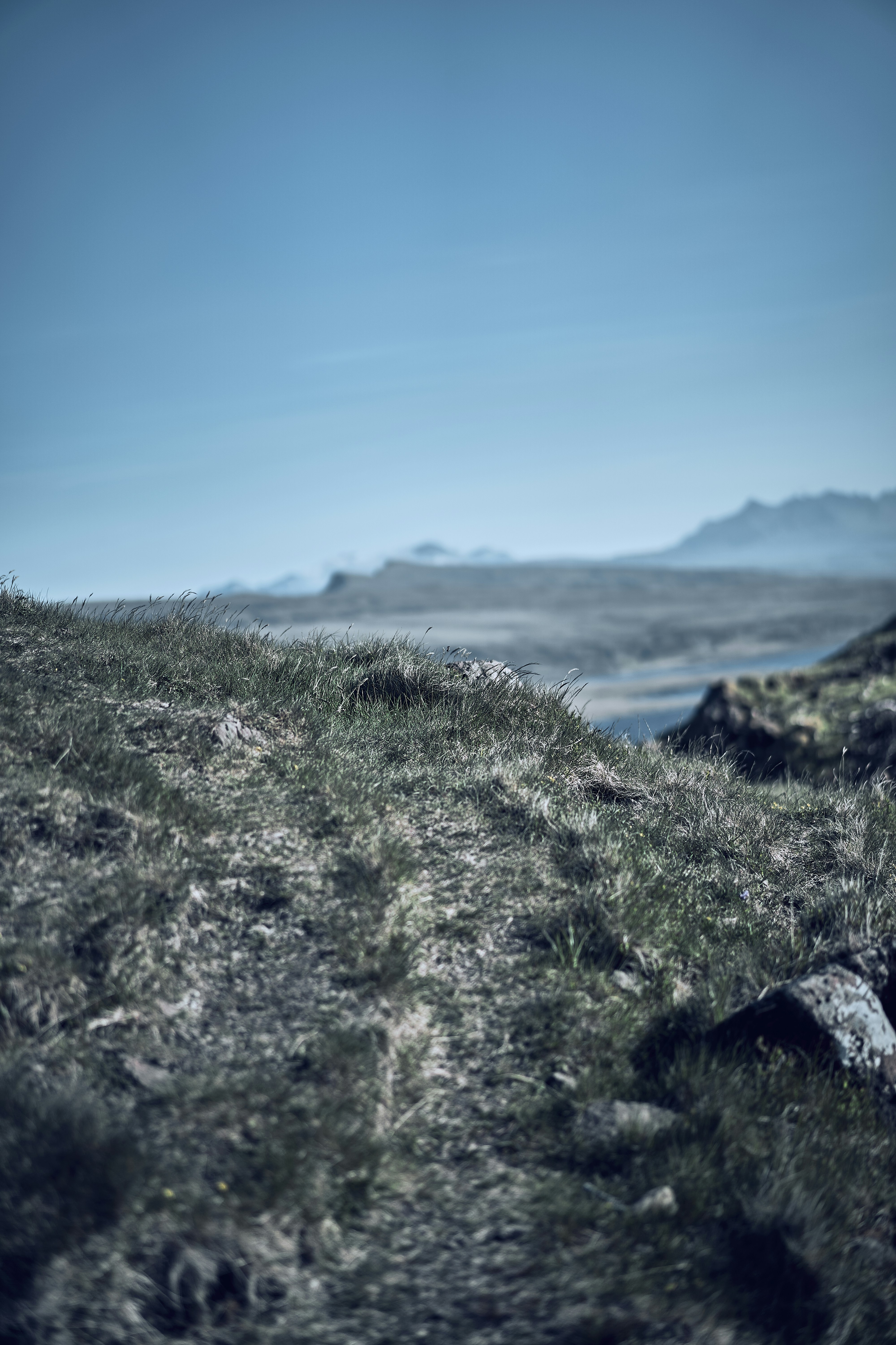 A dramatic landscape along the Old Man of Storr trail on the Isle of Skye.