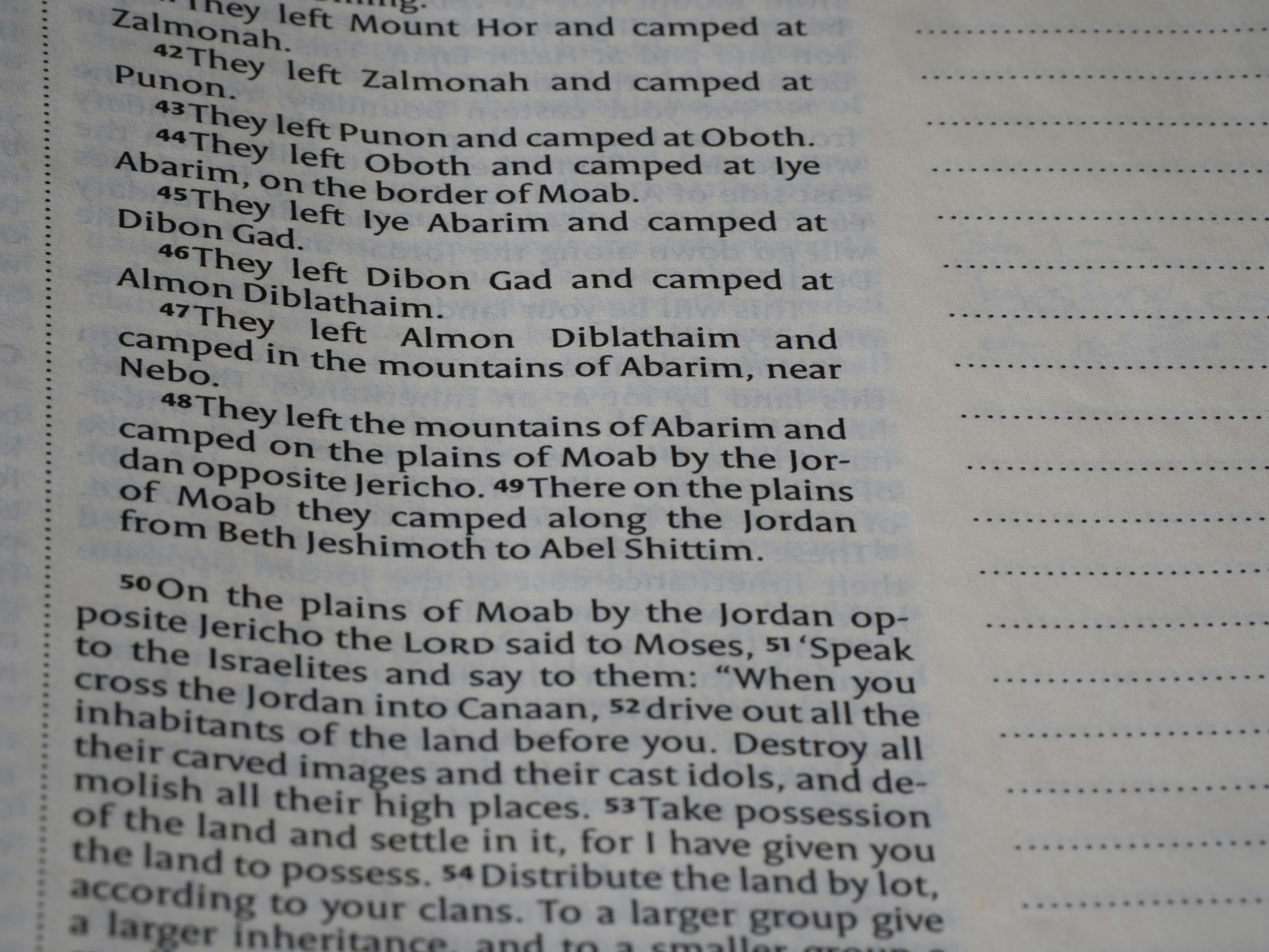A page of printed text from a book with numbered verses
