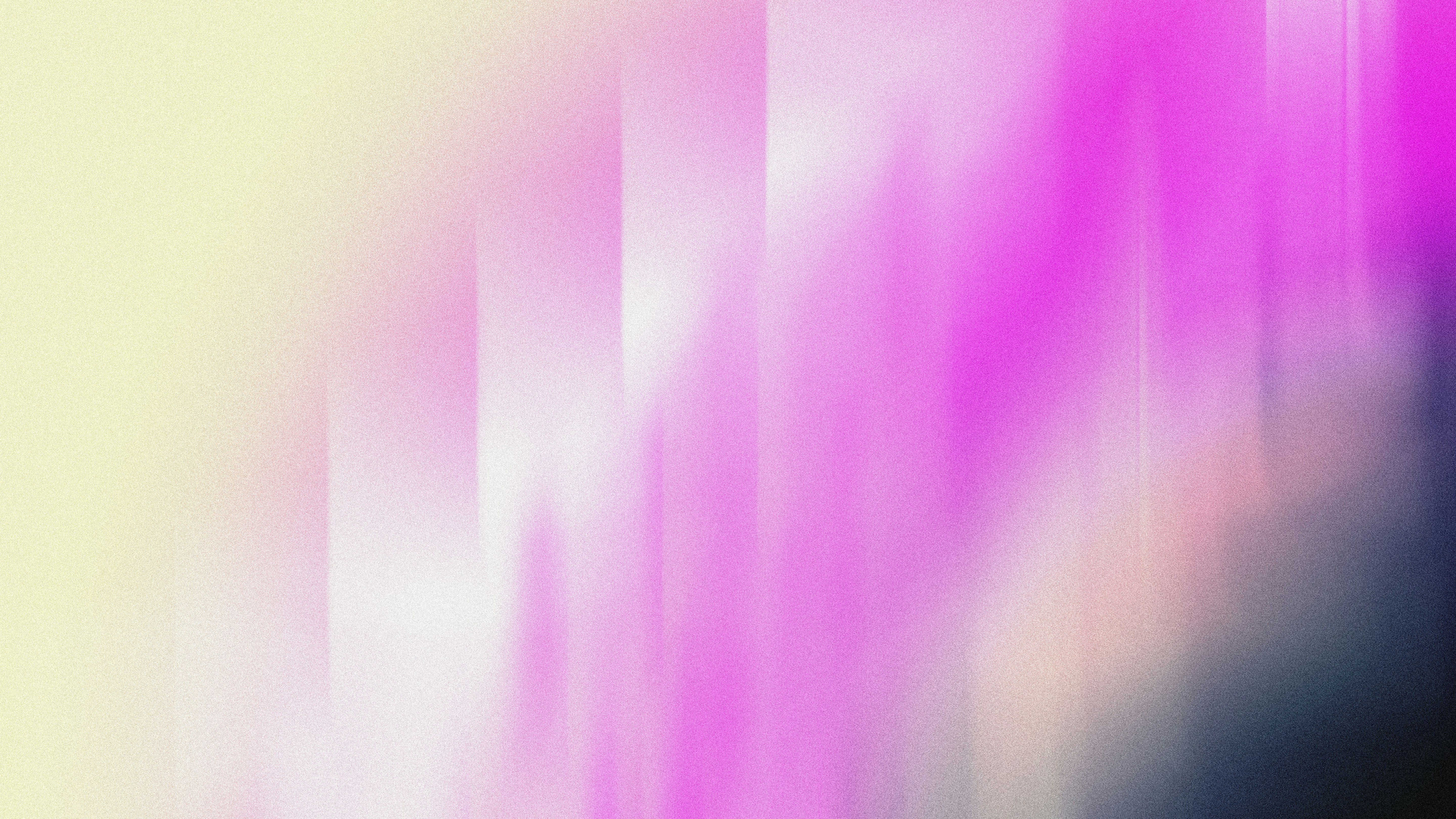 A soft gradient shifting from pale yellow to vibrant pink and dark grey