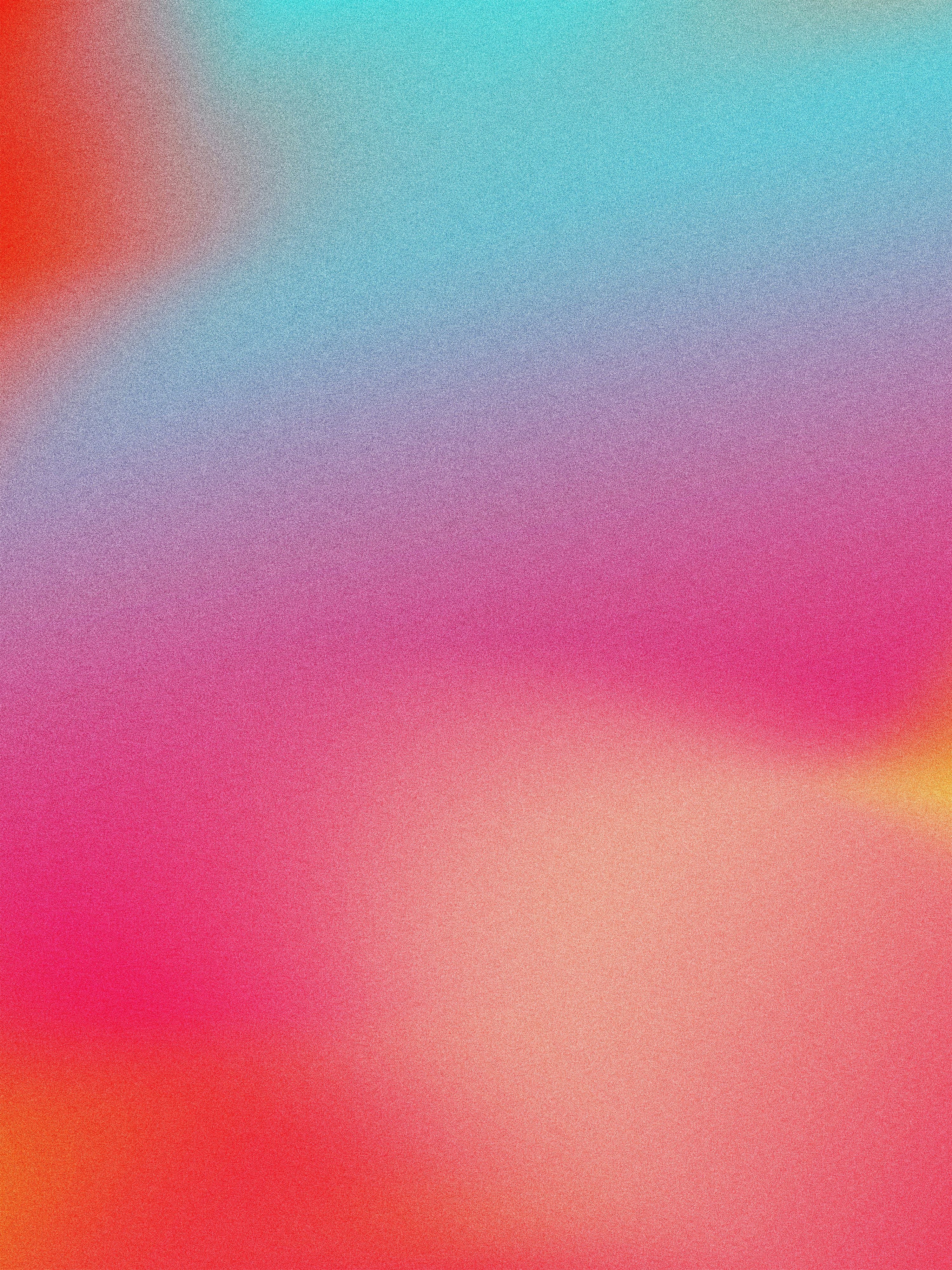 A grainy abstract gradient shifting from cyan to magenta and warm orange