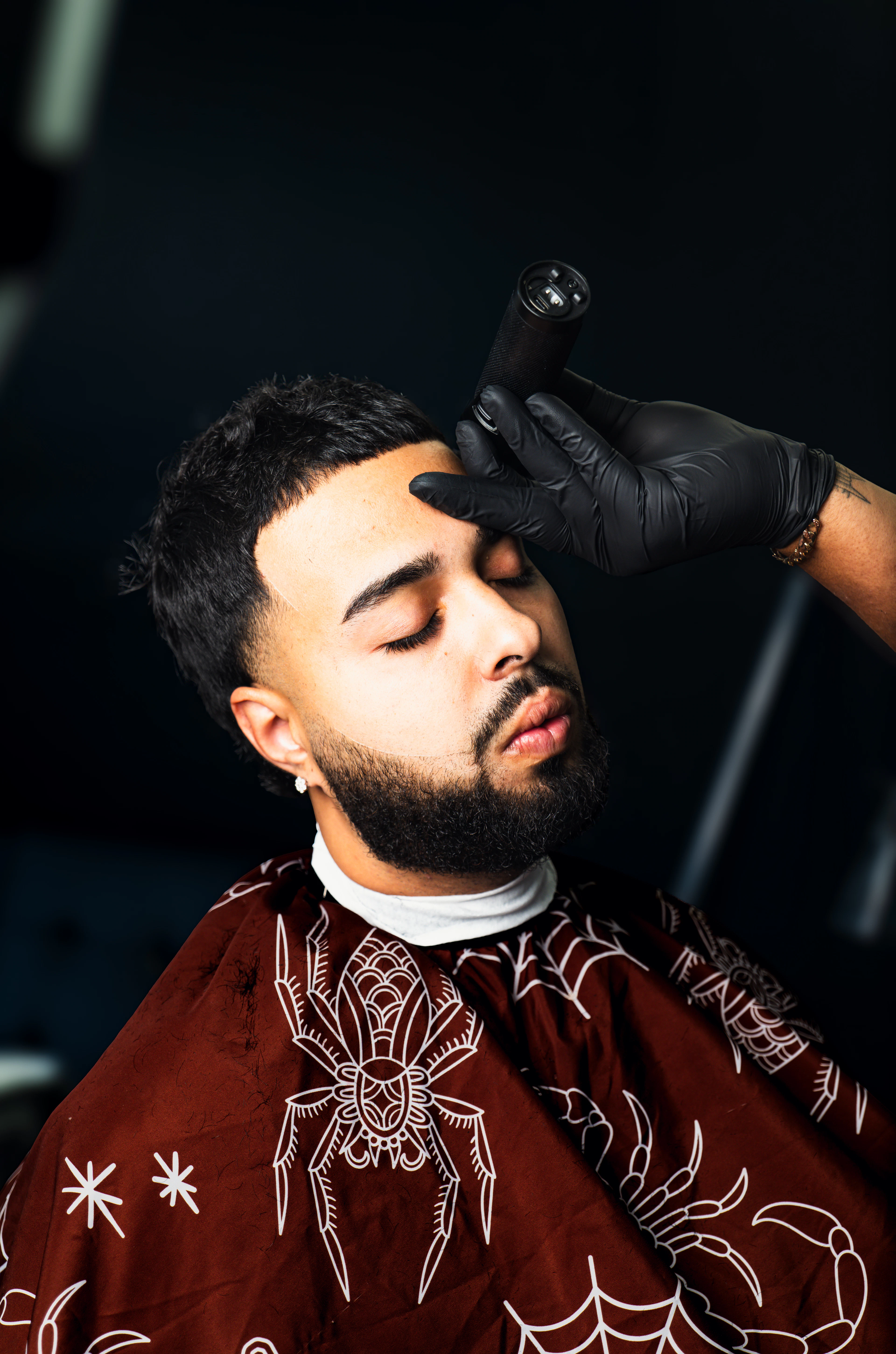 Taper with a little texture on top.