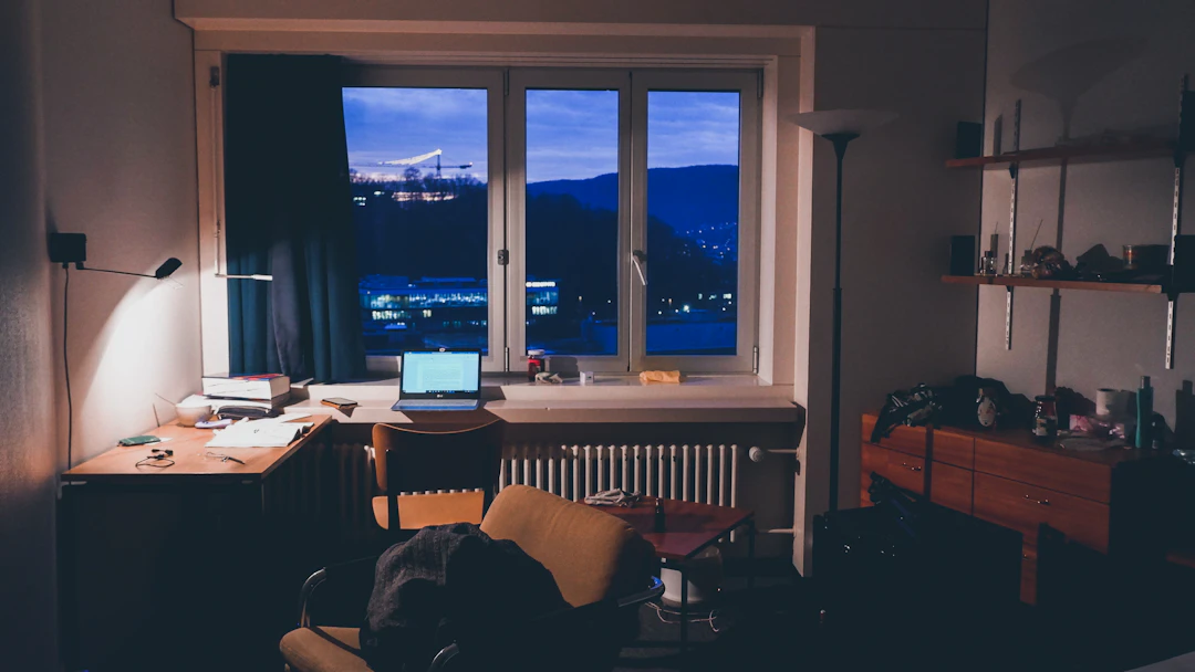 Quiet home study space for tuition