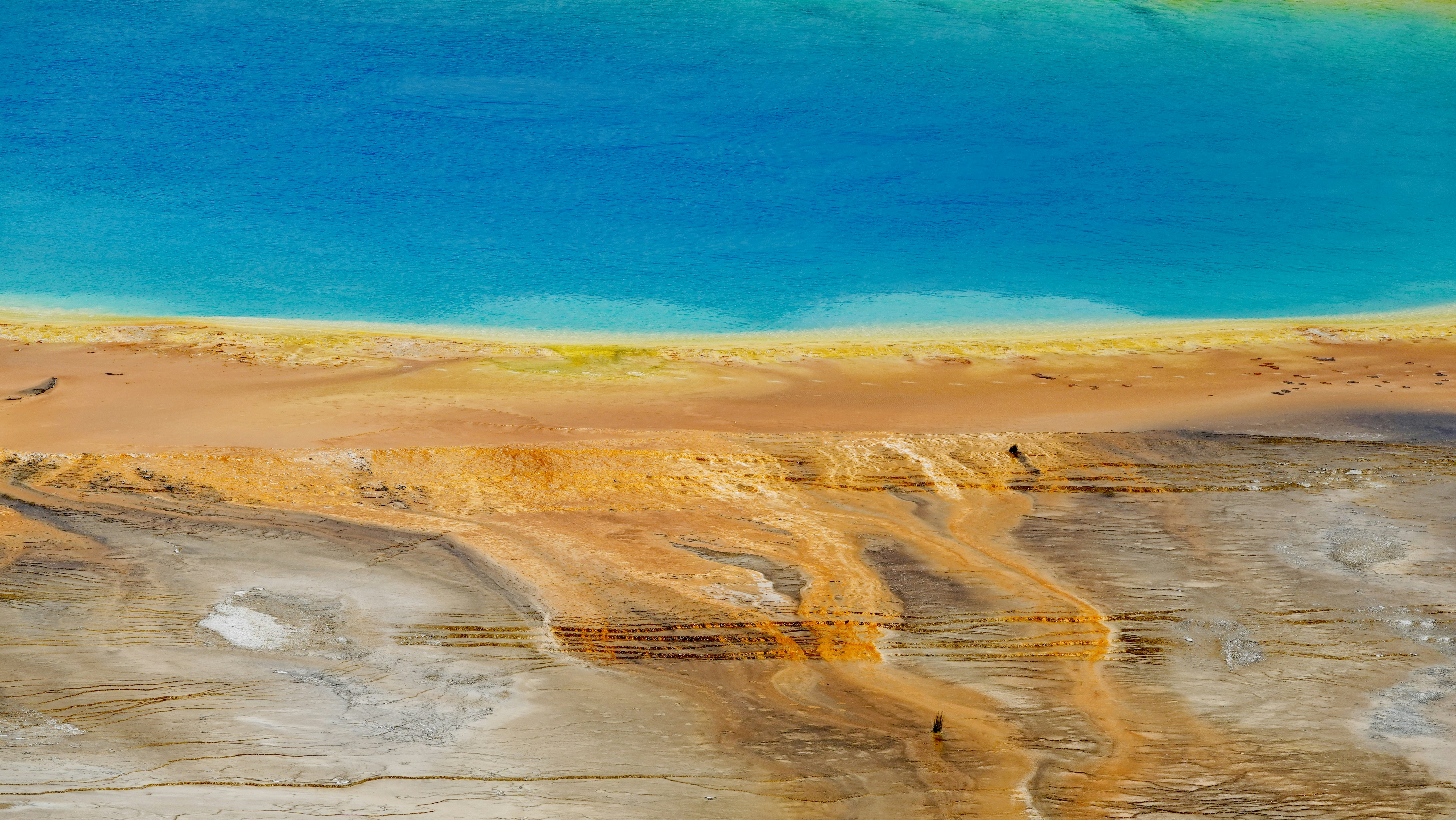 Grand Prismatic Spring mineral deposits - Free Photo on Unsplash