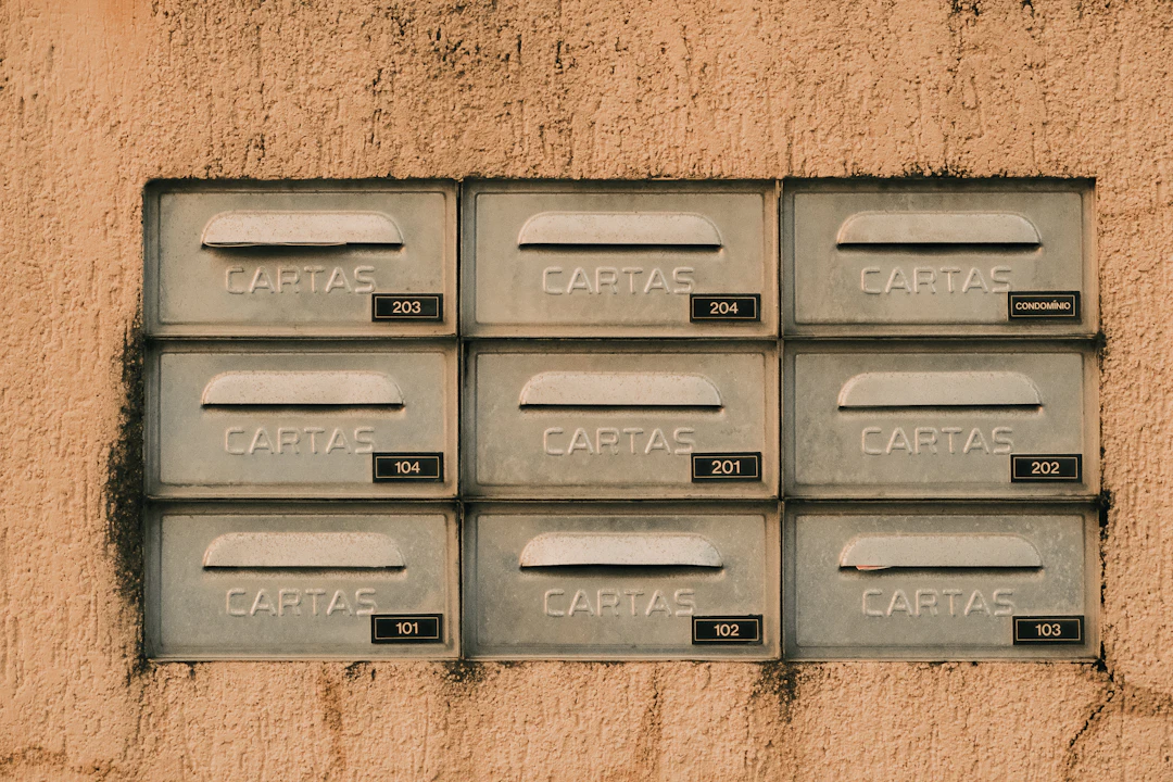 Mailbox postcards neighborhood