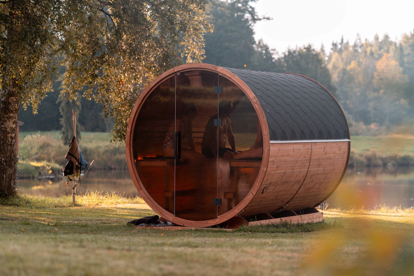 Home sauna assembly in San Diego