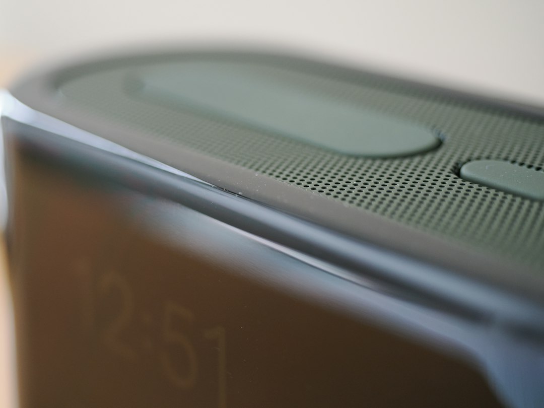 wireless speaker closeup