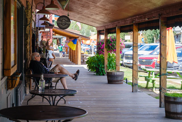 Neighbors coffee porch