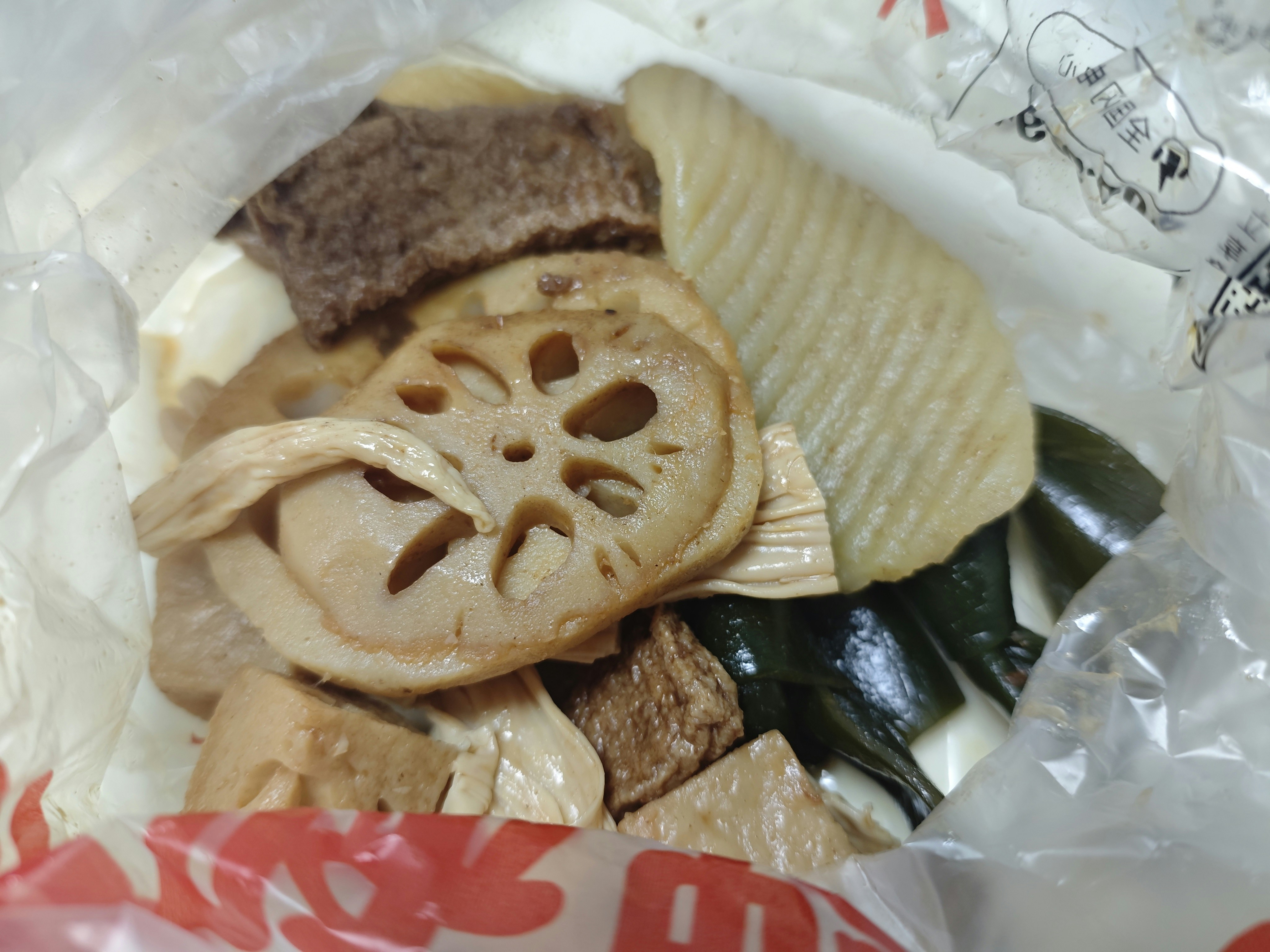 Braised lotus root and tofu