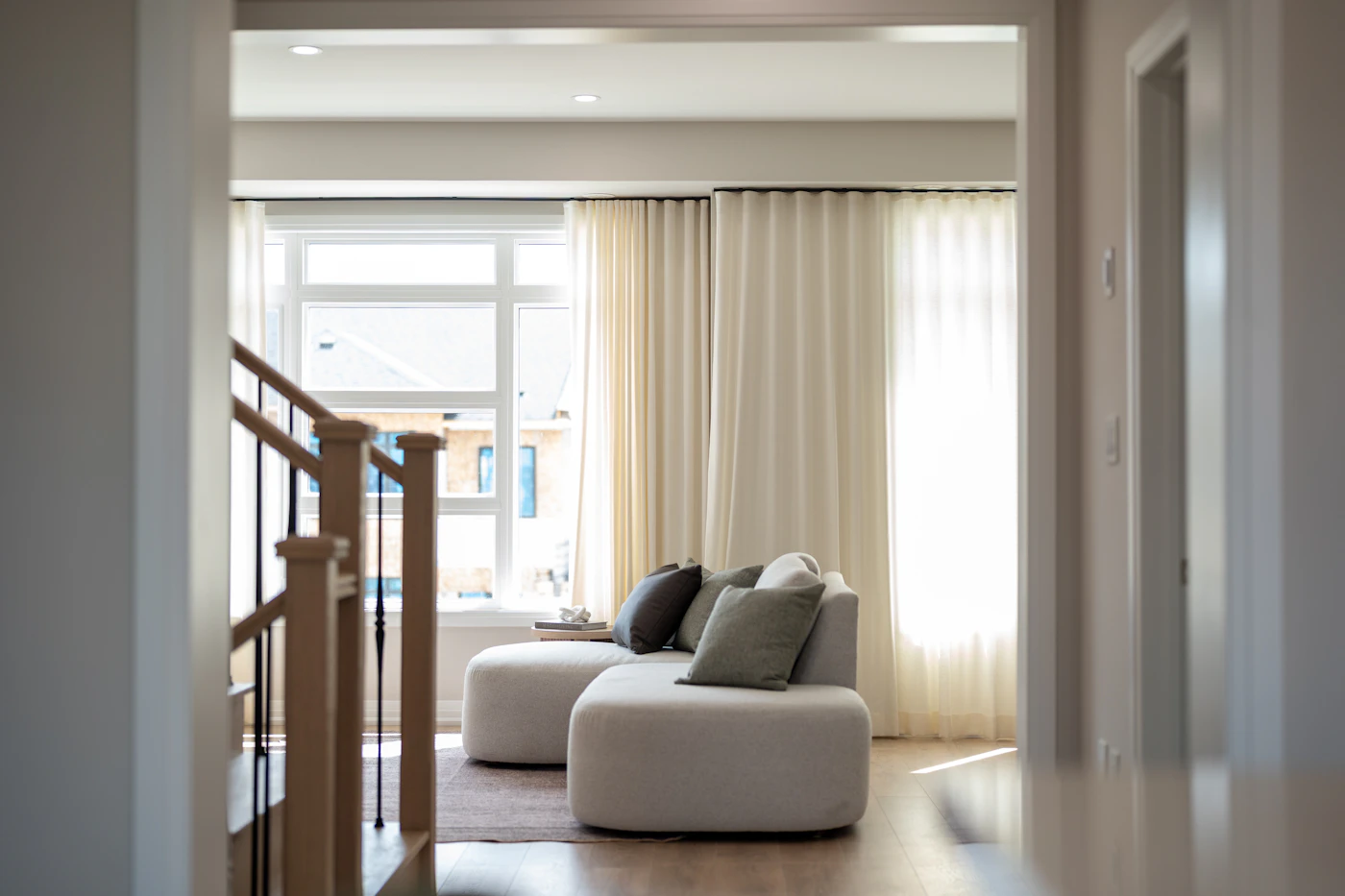 Clean, Contemporary blackout curtain Finishes